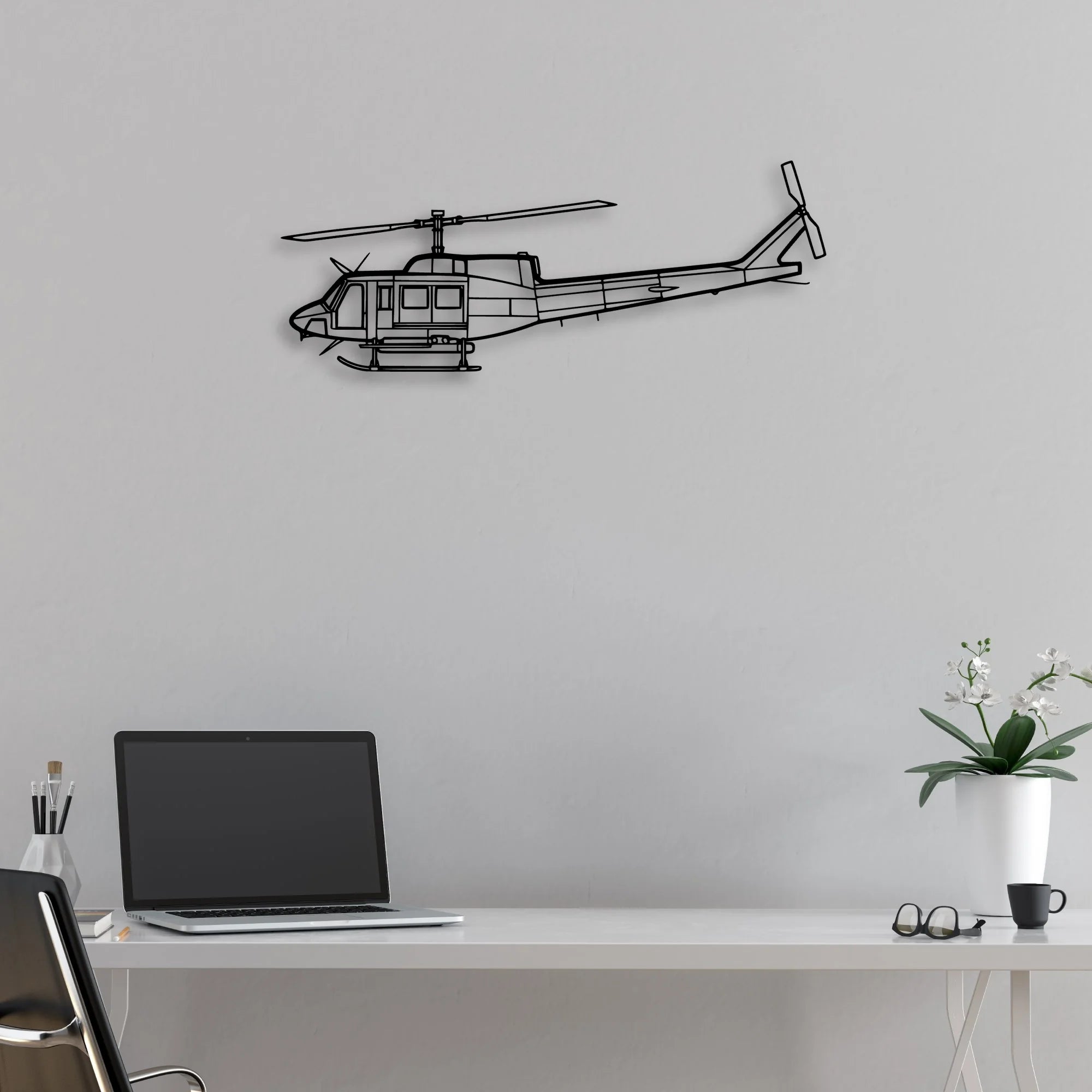 150 5 Classic Aircraft Silhouette Metal Wall Art - Aviation Hangar Decor