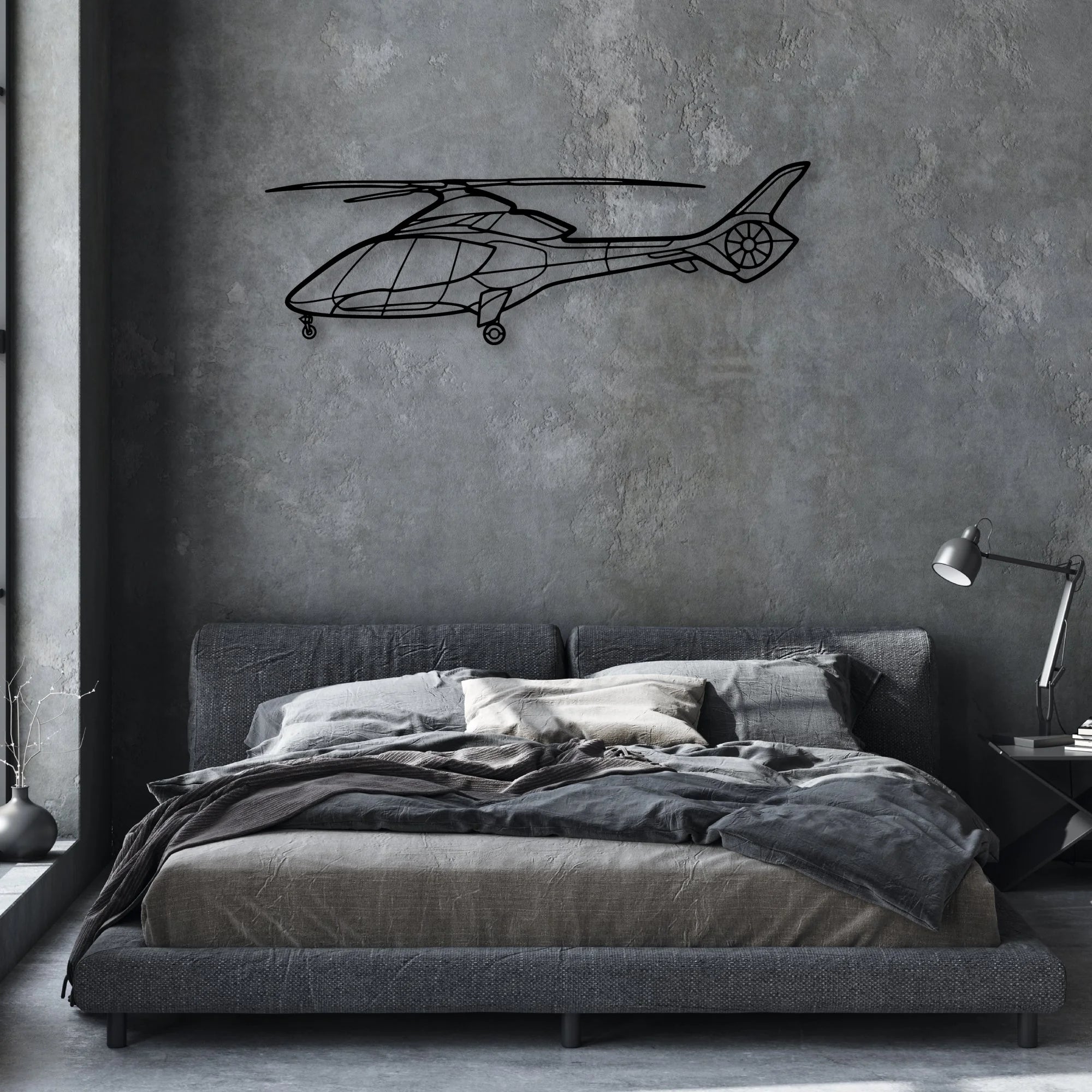 170B 4 Classic Aircraft Silhouette Metal Wall Art - Aviation Hangar Decor