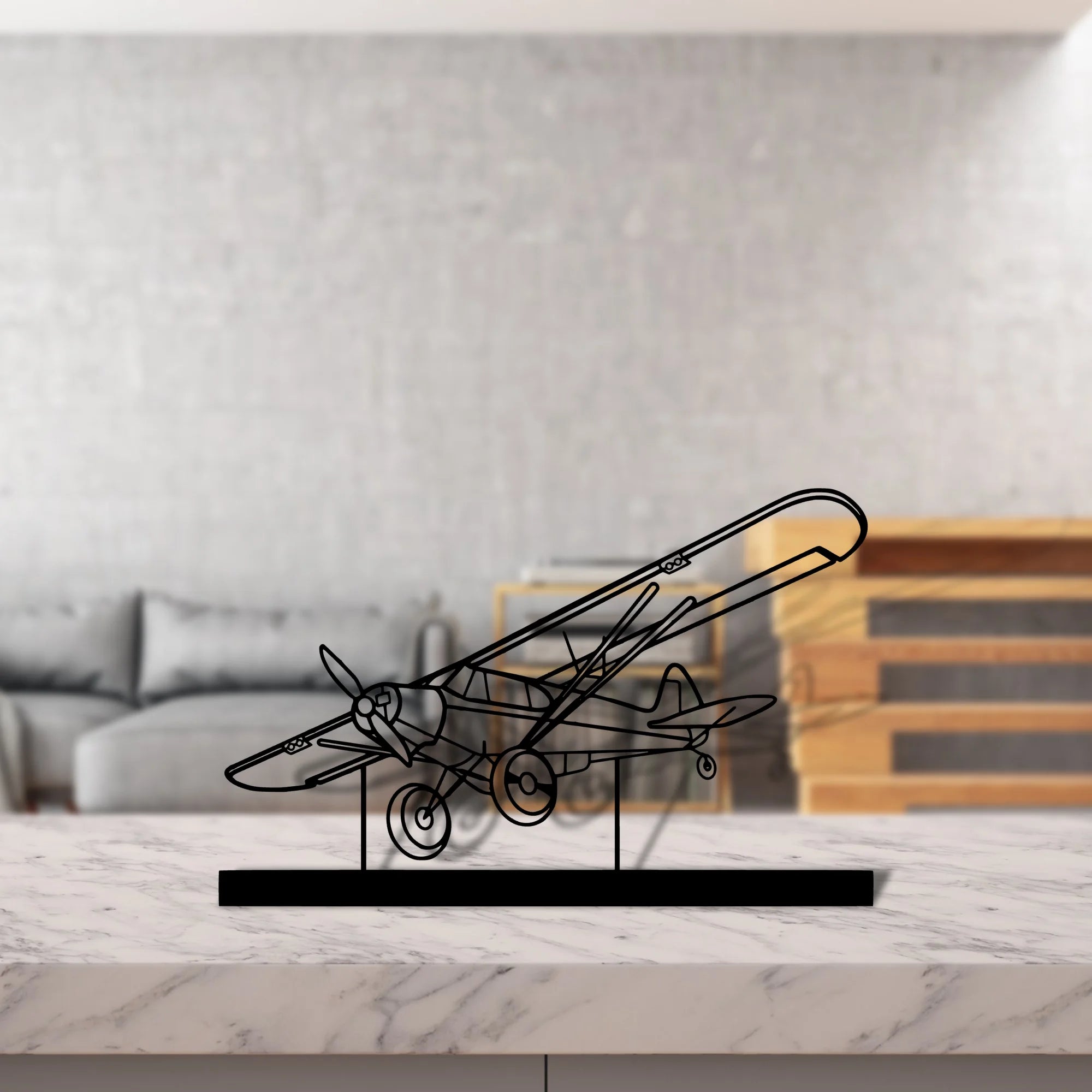 180-skywagon Silhouette Metal Art Stand - Aero Silhouette