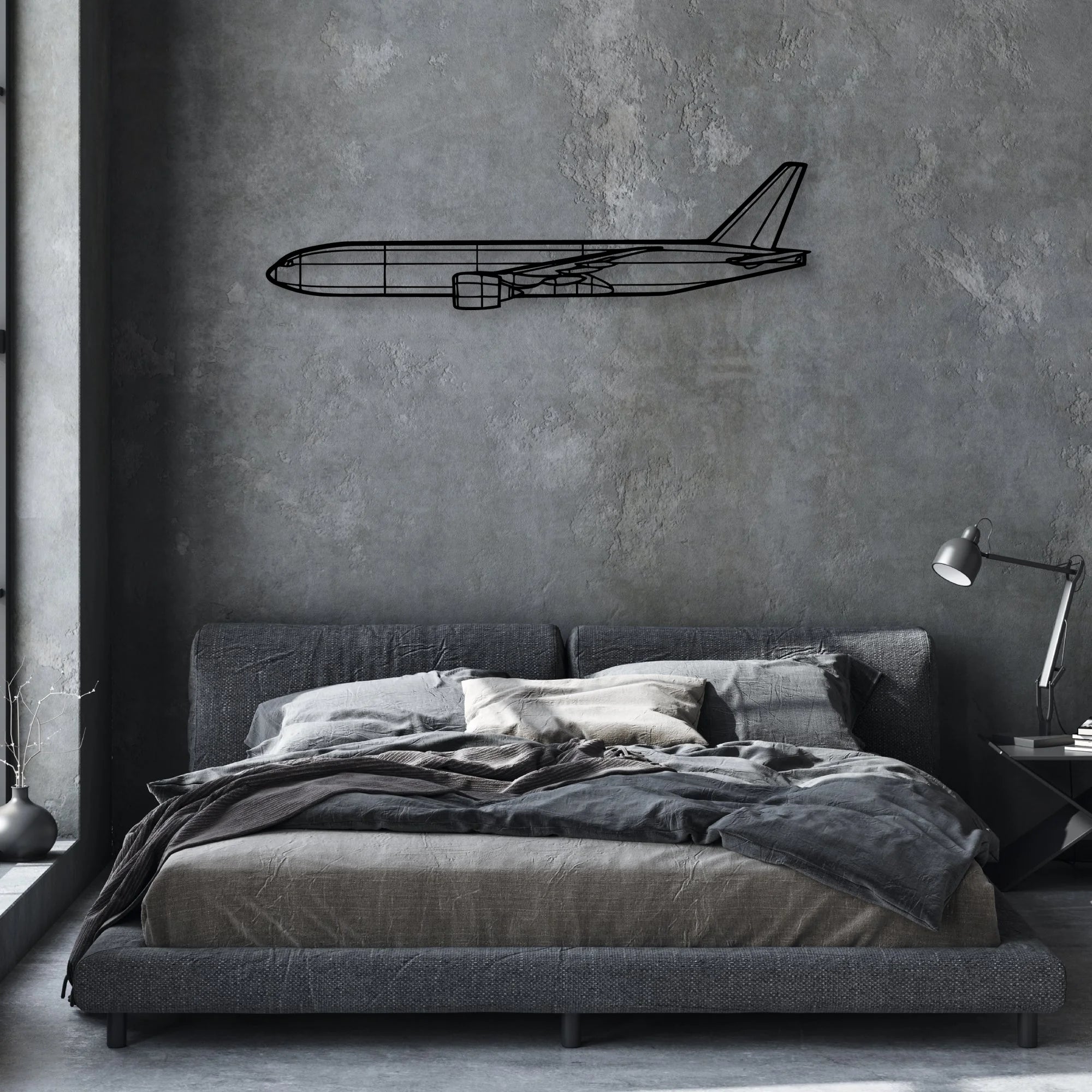 182H Skylane Classic Aircraft Silhouette Metal Wall Art - Aviation Hangar Decor
