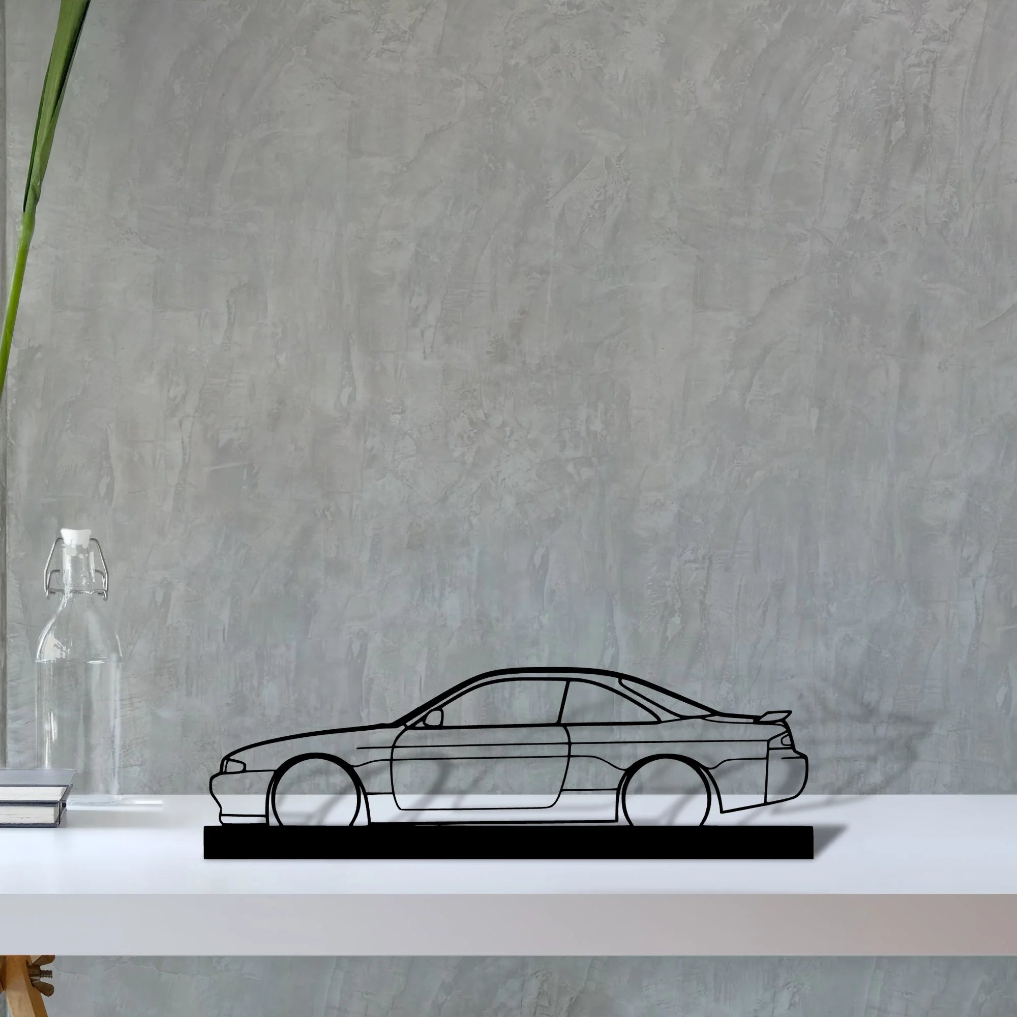 200sx-s14 Silhouette Metal Art Stand - Aero Silhouette