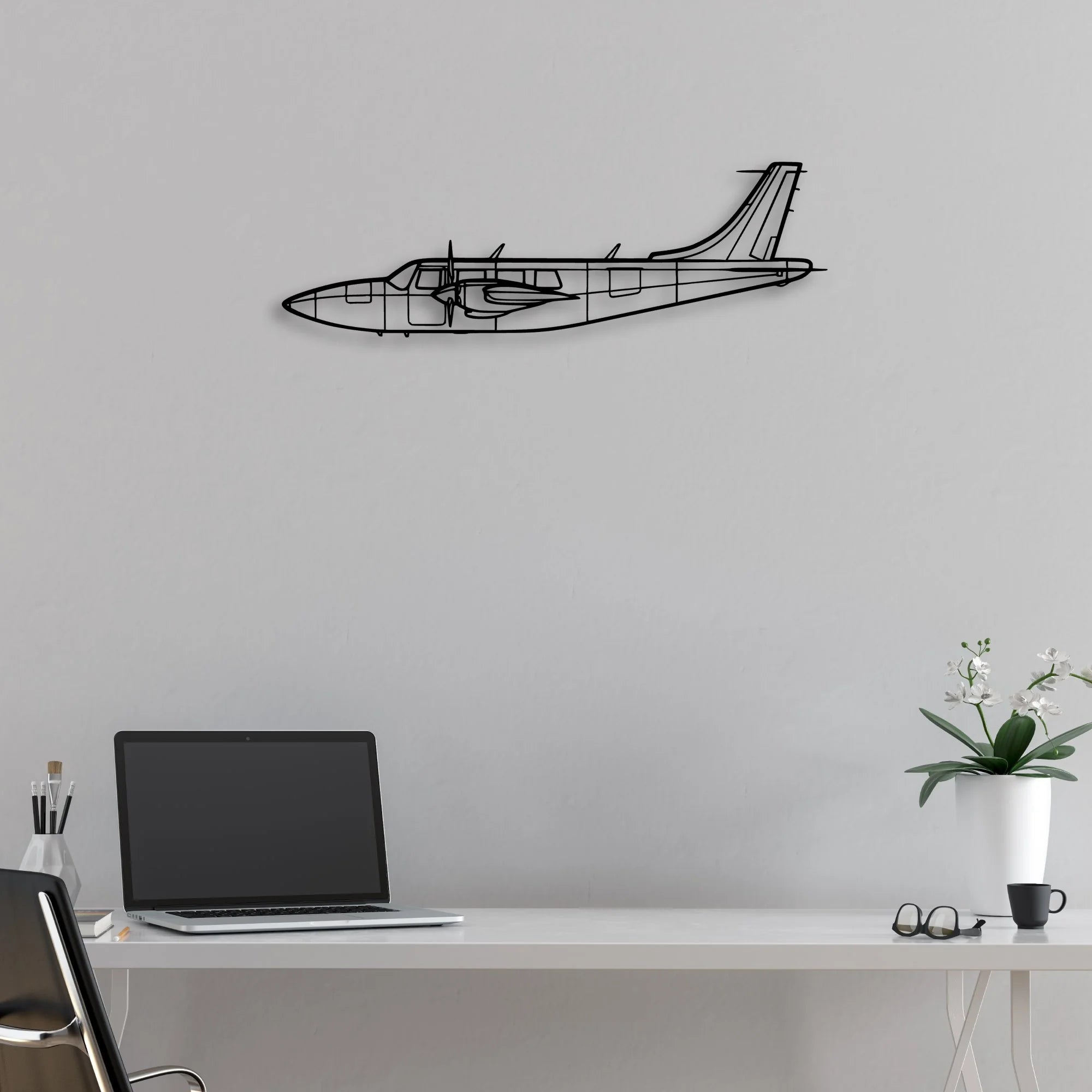 201 Standard Libelle 4 Classic Aircraft Silhouette Metal Wall Art - Aviation Hangar Decor