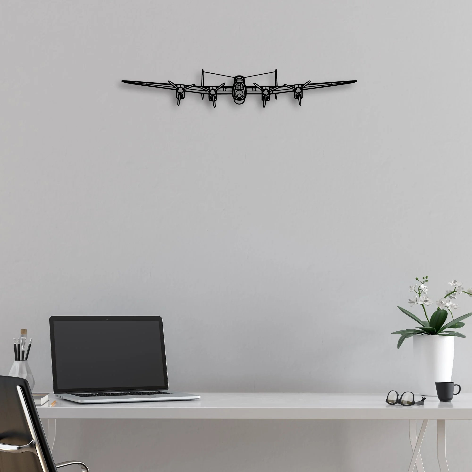 201 Standard Libelle 5 Classic Aircraft Silhouette Metal Wall Art - Aviation Hangar Decor