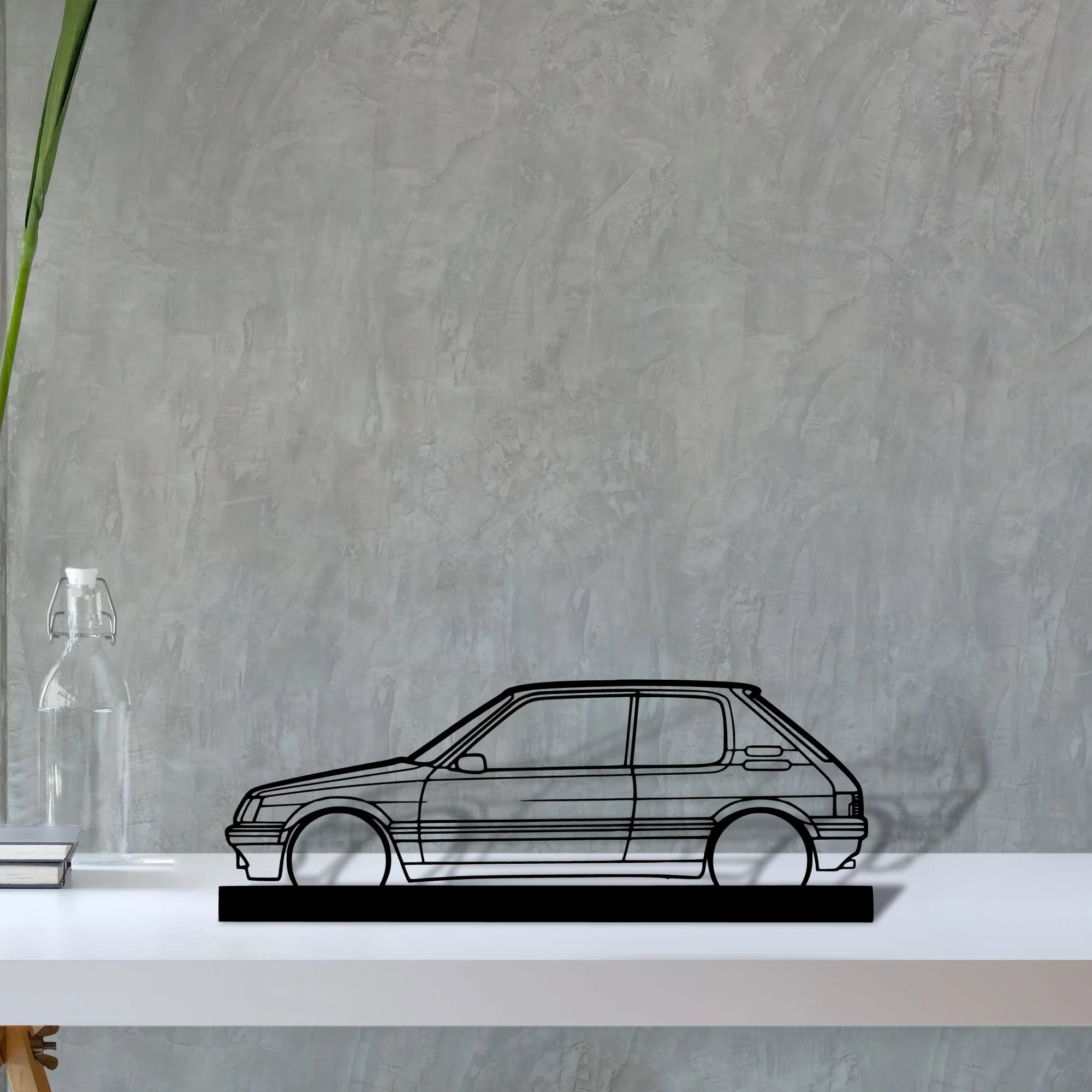 205-gti Silhouette Metal Art Stand - Aero Silhouette