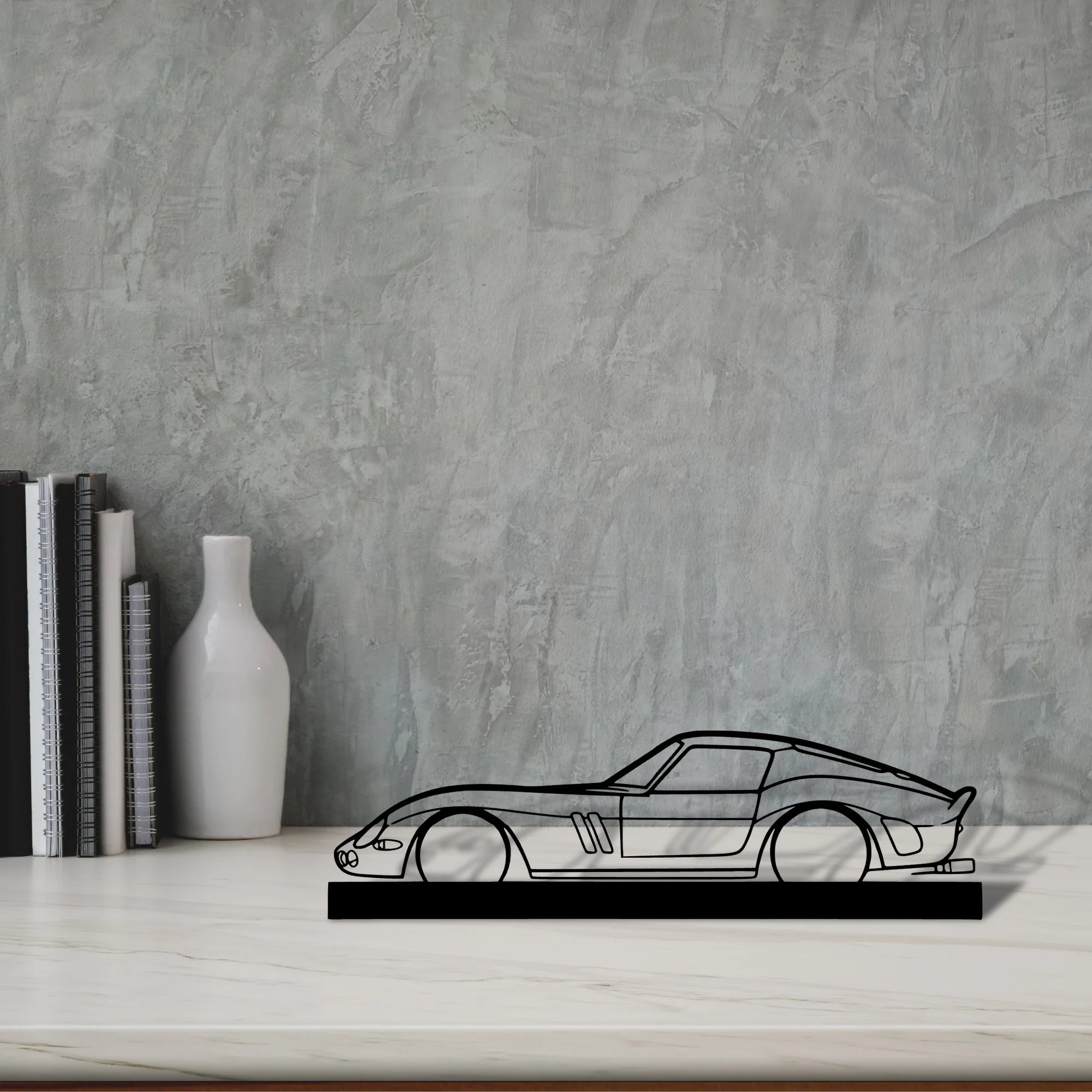 250-gto-1965 Silhouette Metal Art Stand - Aero Silhouette