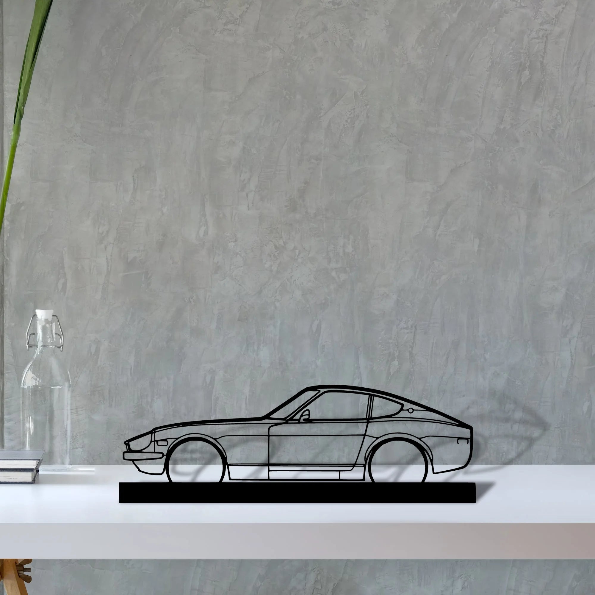 280z-coupe Silhouette Metal Art Stand - Aero Silhouette
