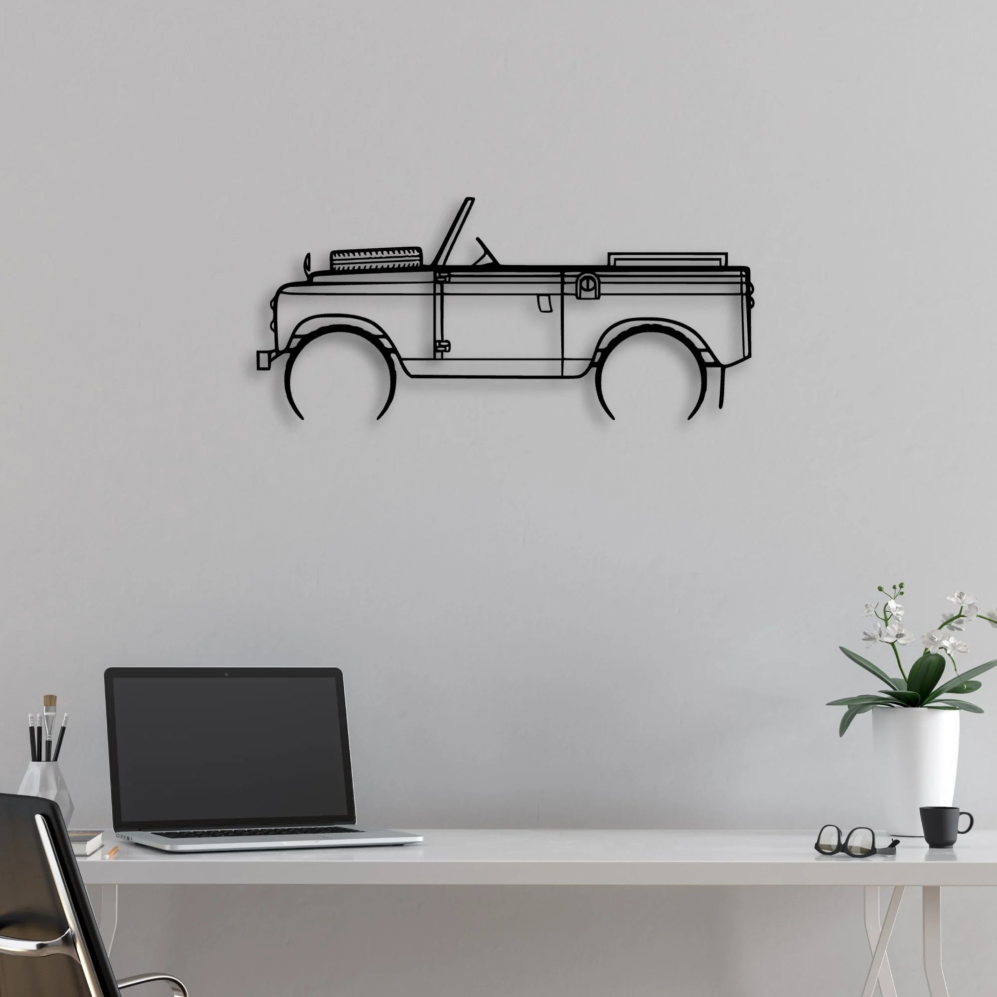 2A 1962 Classic Silhouette Metal Wall Art - Automotive Garage Decor