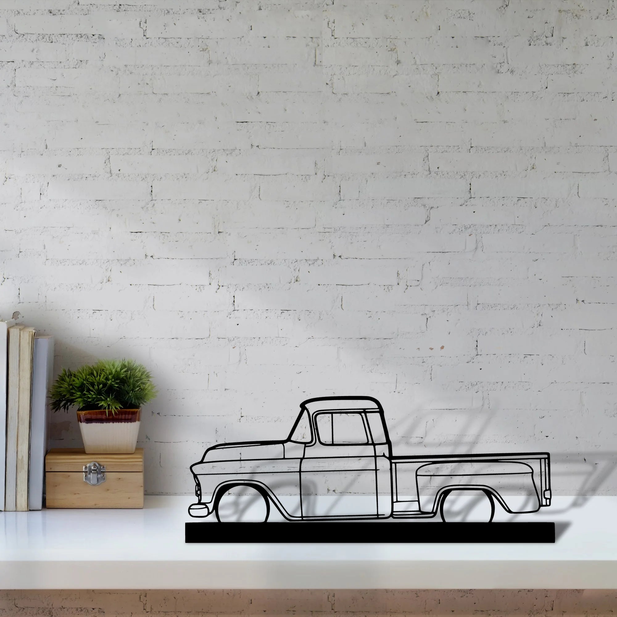 3100-1957 Silhouette Metal Art Stand - Aero Silhouette