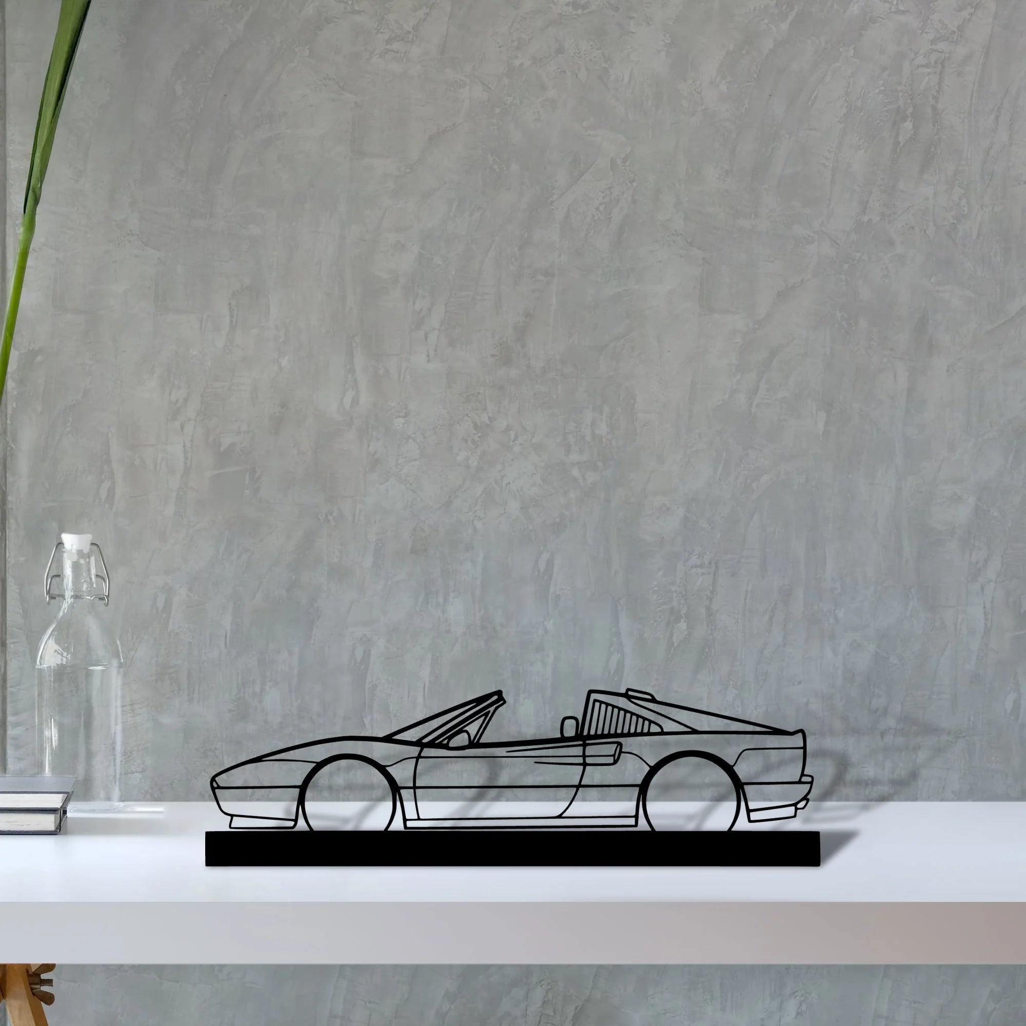 328-gts Silhouette Metal Art Stand - Aero Silhouette