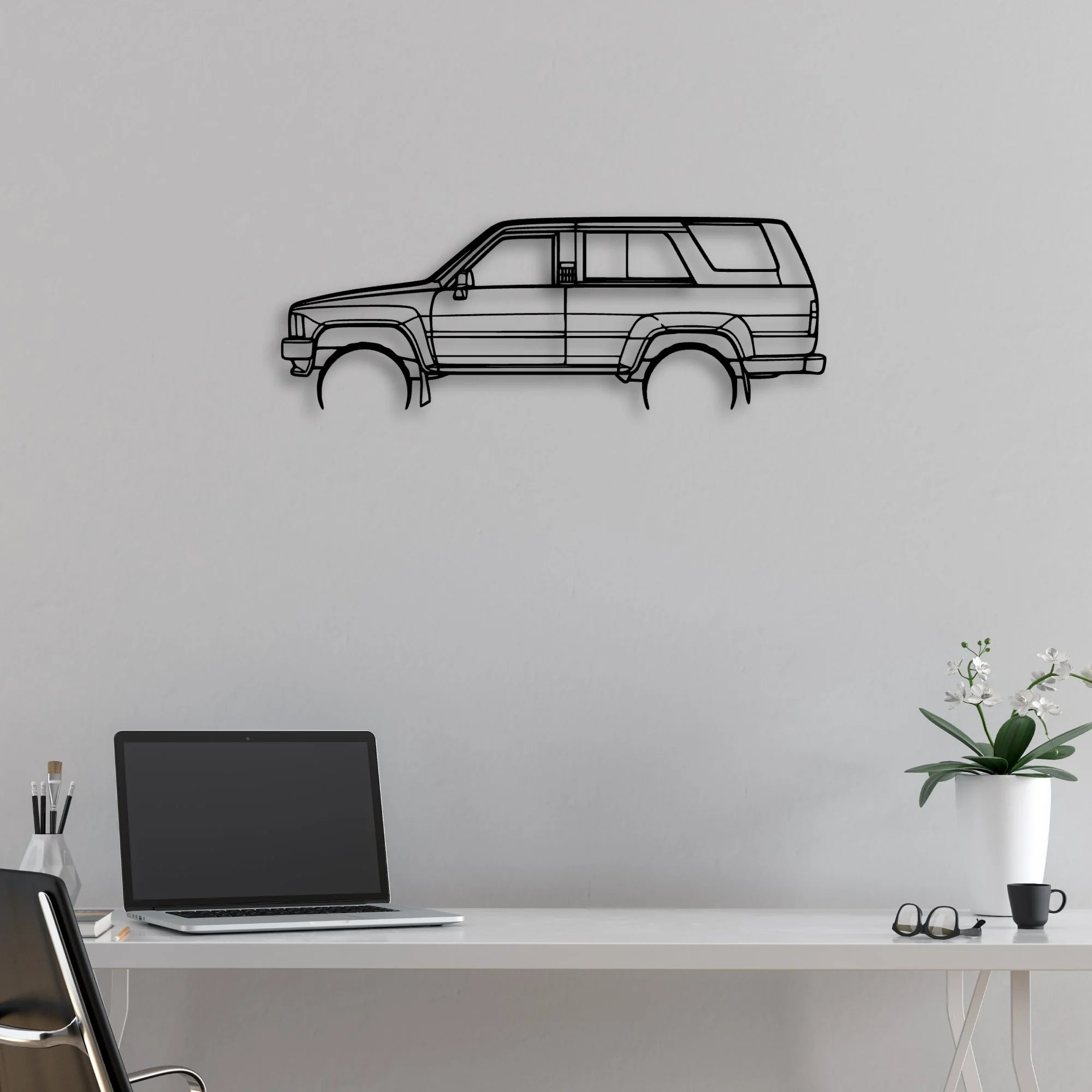 4Runner 1989 Classic Silhouette Metal Wall Art - Automotive Garage Decor