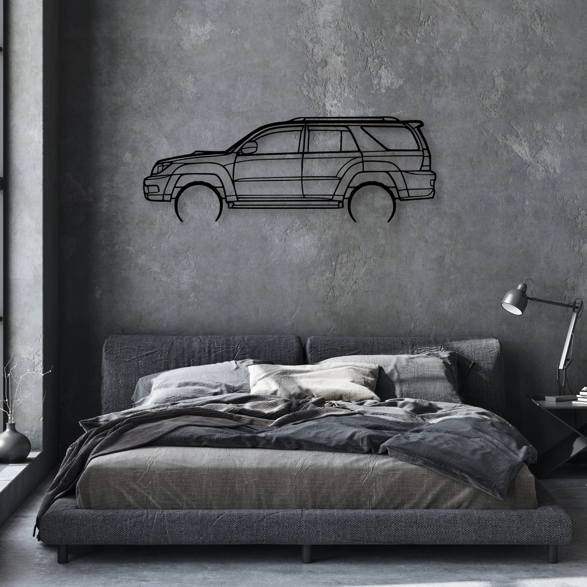 4Runner 2003 Classic Silhouette Metal Wall Art - Automotive Garage Decor
