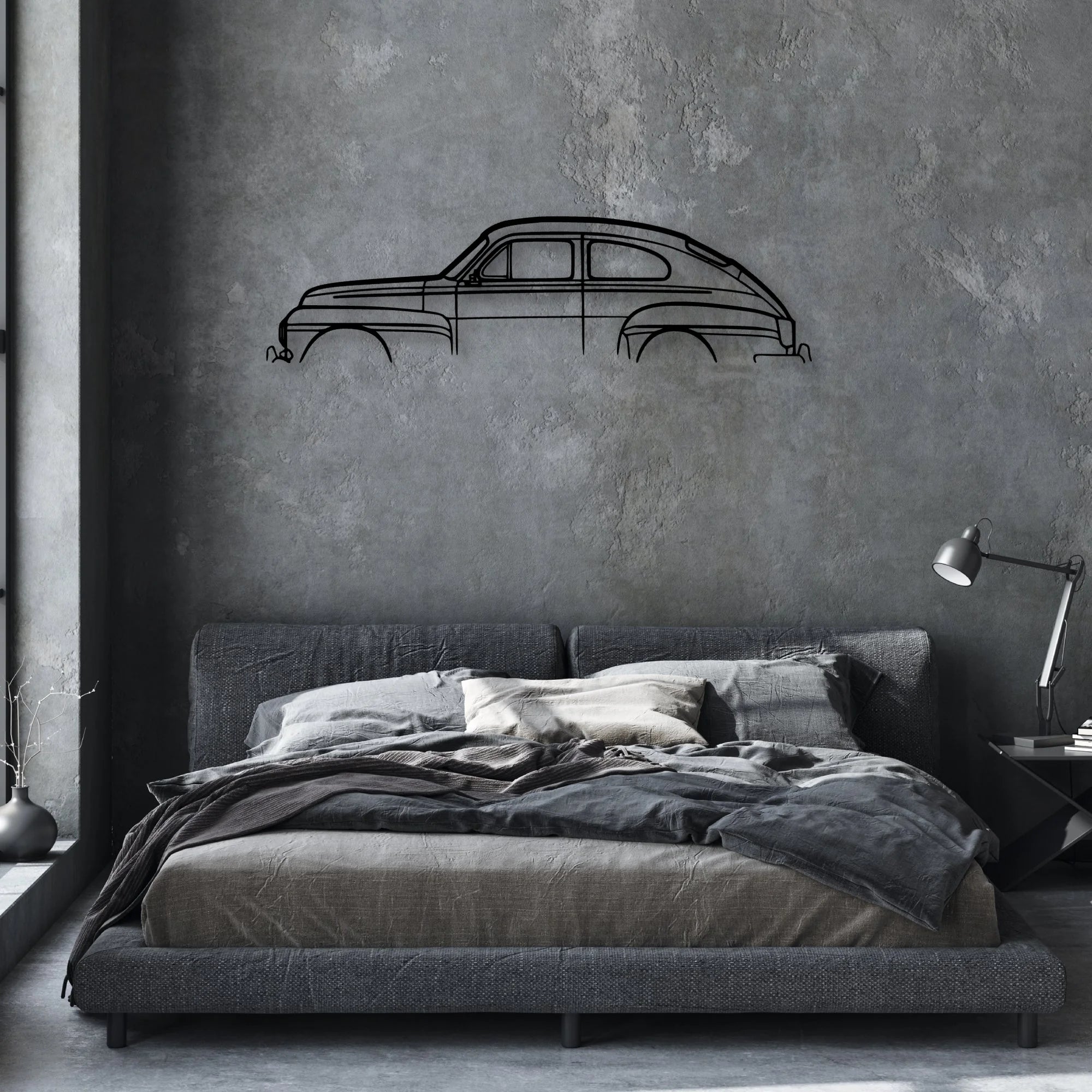 544 Classic Silhouette Metal Wall Art - Automotive Garage Decor