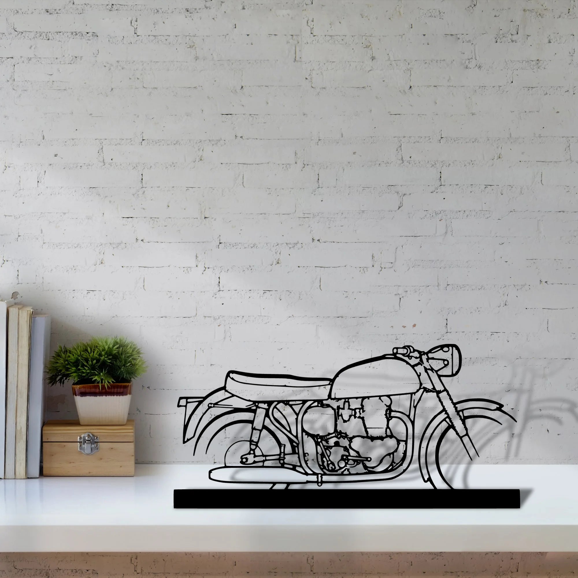600-1962-2 Silhouette Metal Art Stand - Aero Silhouette