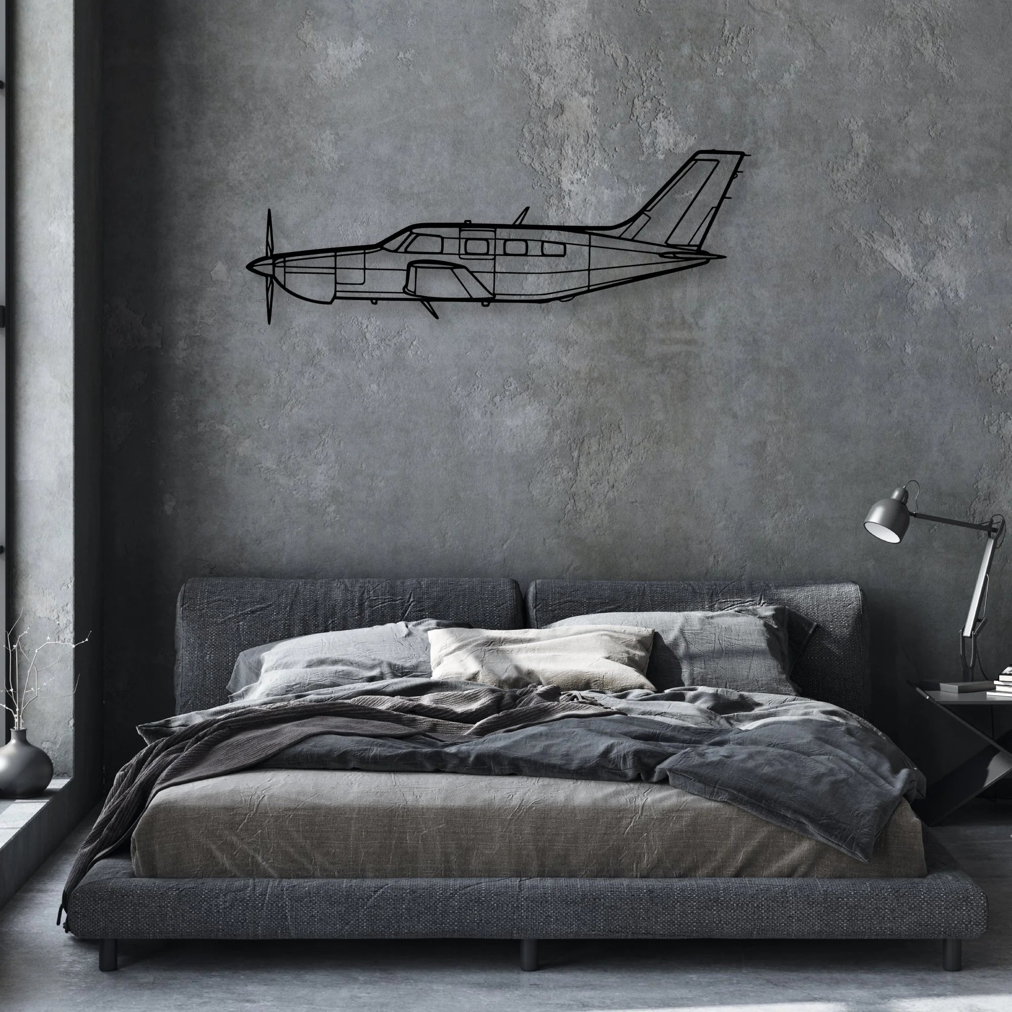 737 800 Classic Aircraft Silhouette Metal Wall Art - Aviation Hangar Decor