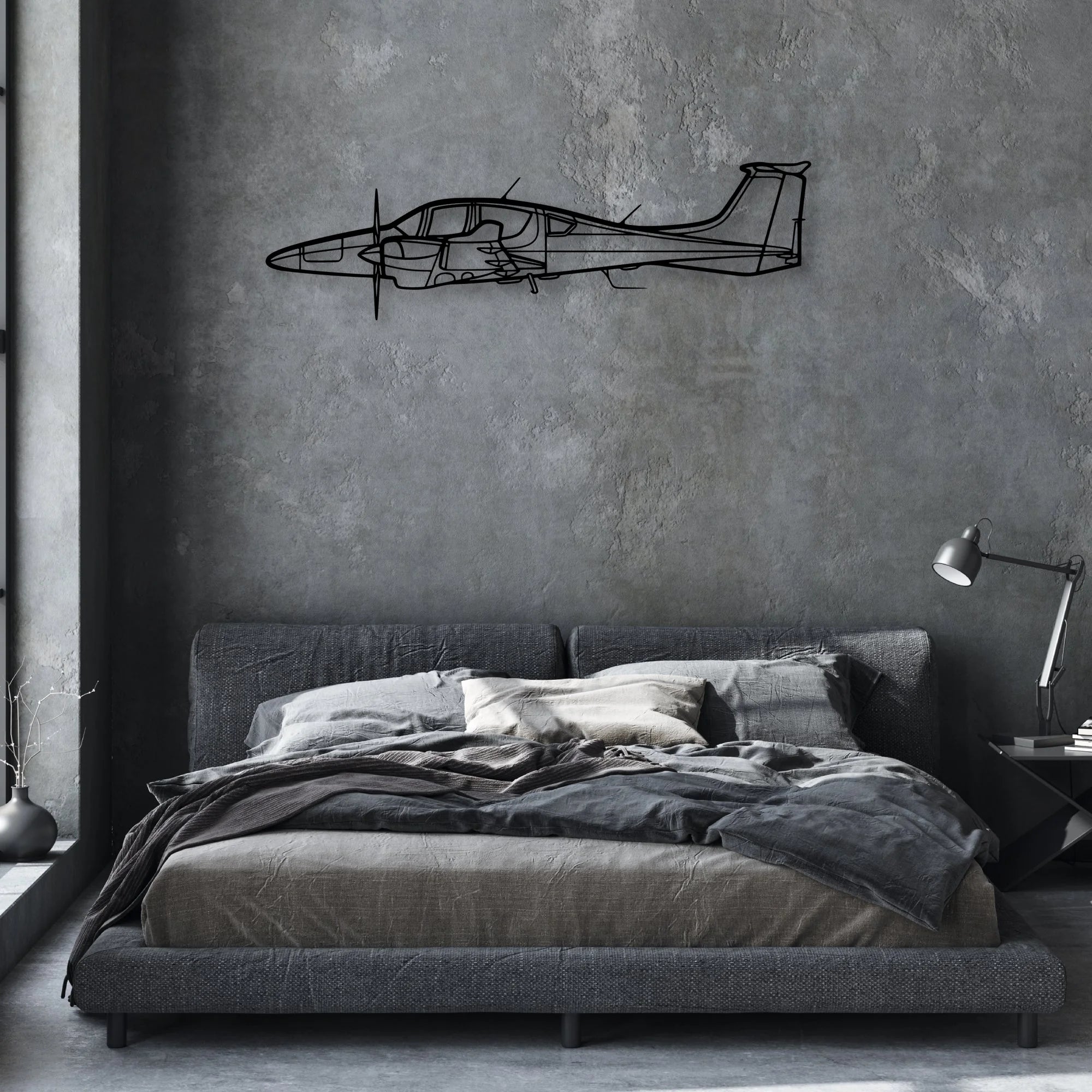 737 800NG 3 Classic Aircraft Silhouette Metal Wall Art - Aviation Hangar Decor