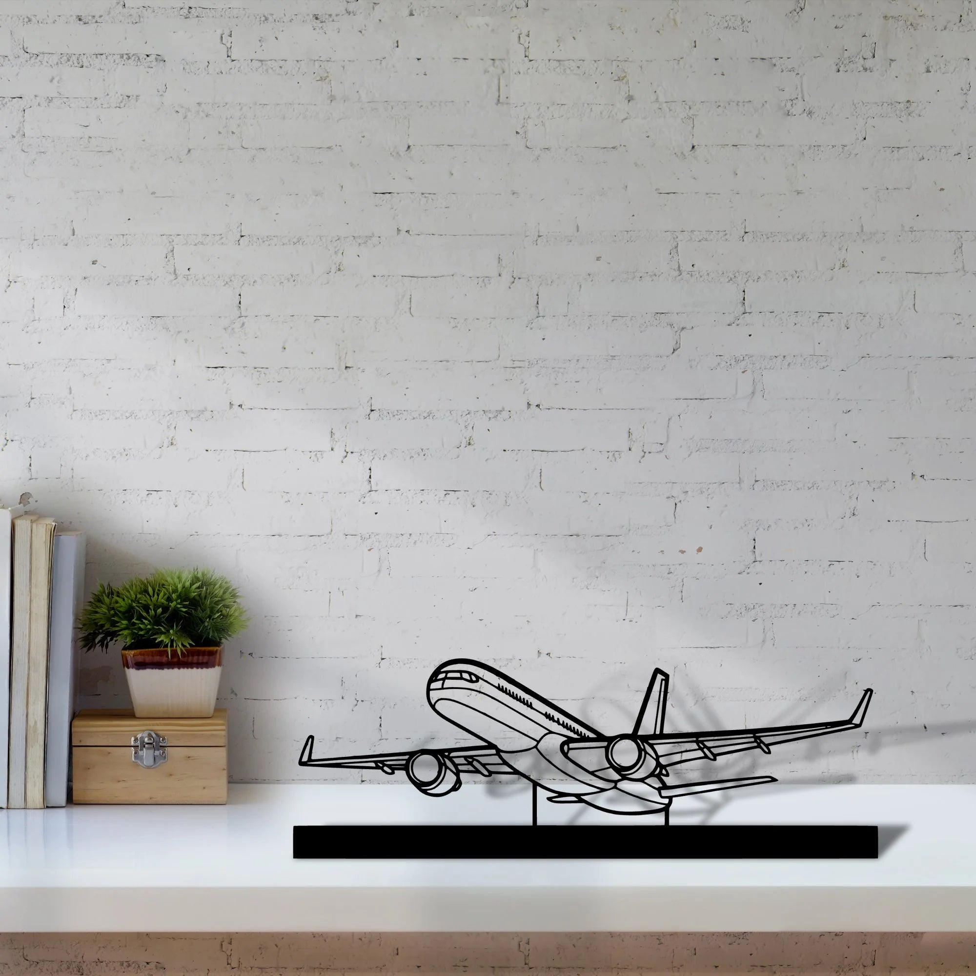 757-200-2 Silhouette Metal Art Stand - Aero Silhouette