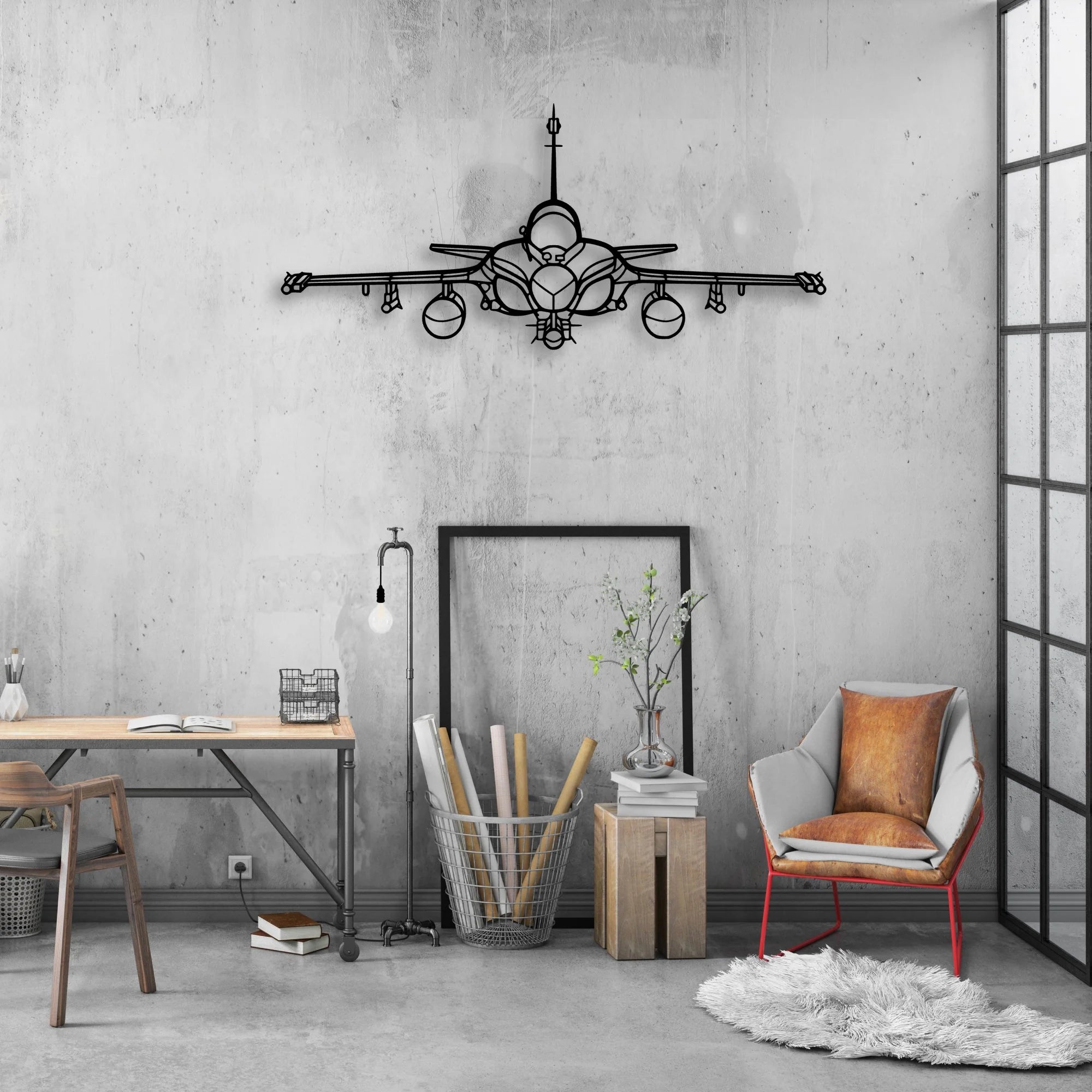 757 200 3 Classic Aircraft Silhouette Metal Wall Art - Aviation Hangar Decor