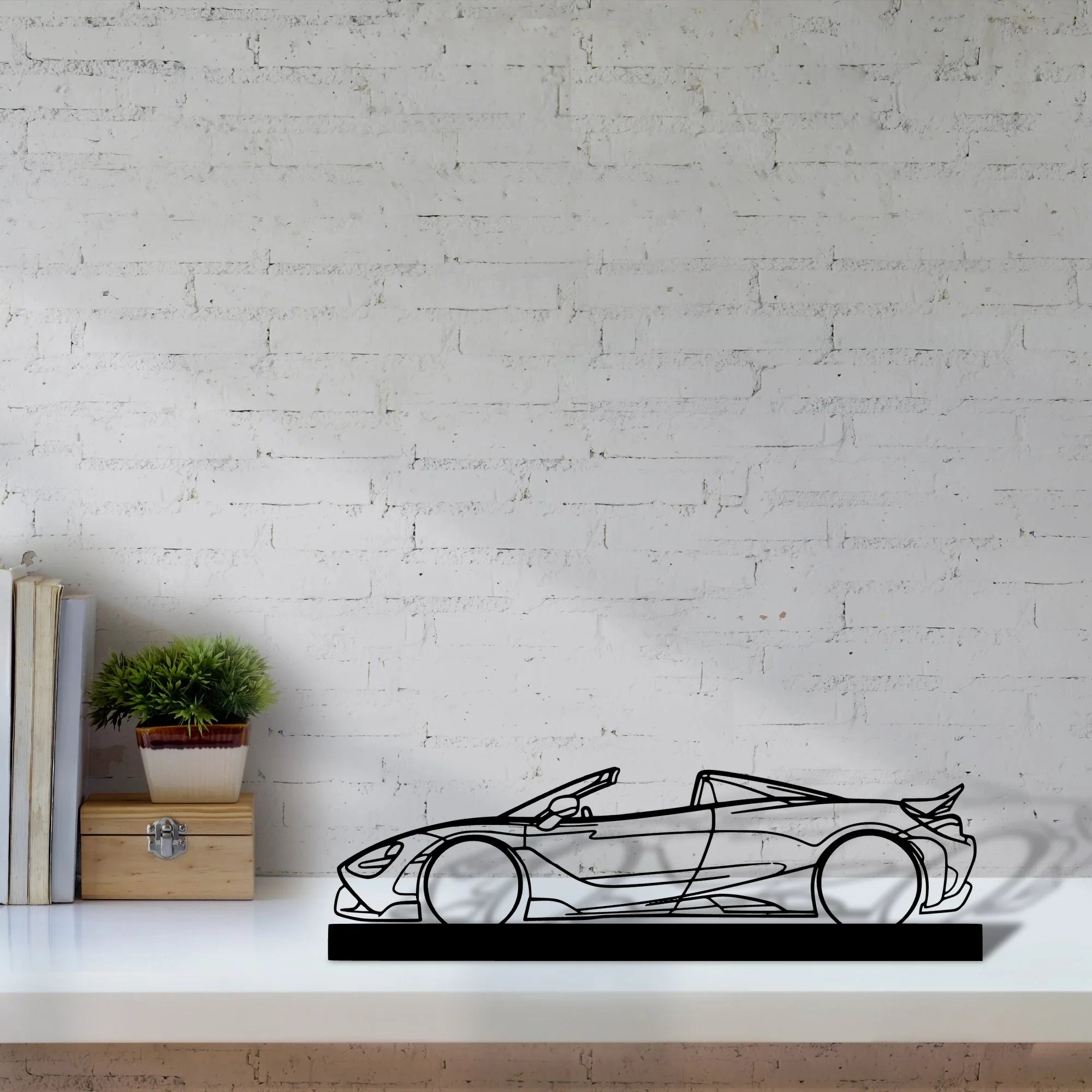 765-lt Silhouette Metal Art Stand - Aero Silhouette