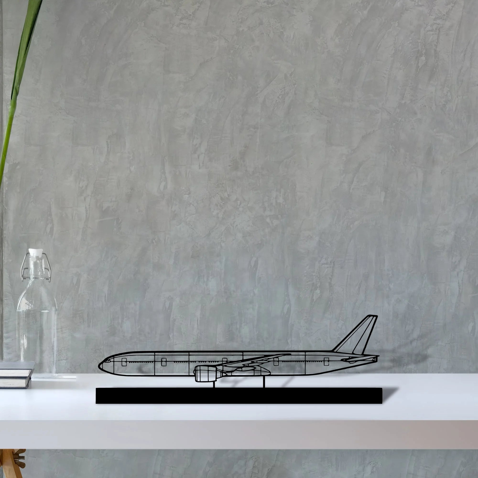777-300er-4 Silhouette Metal Art Stand - Aero Silhouette