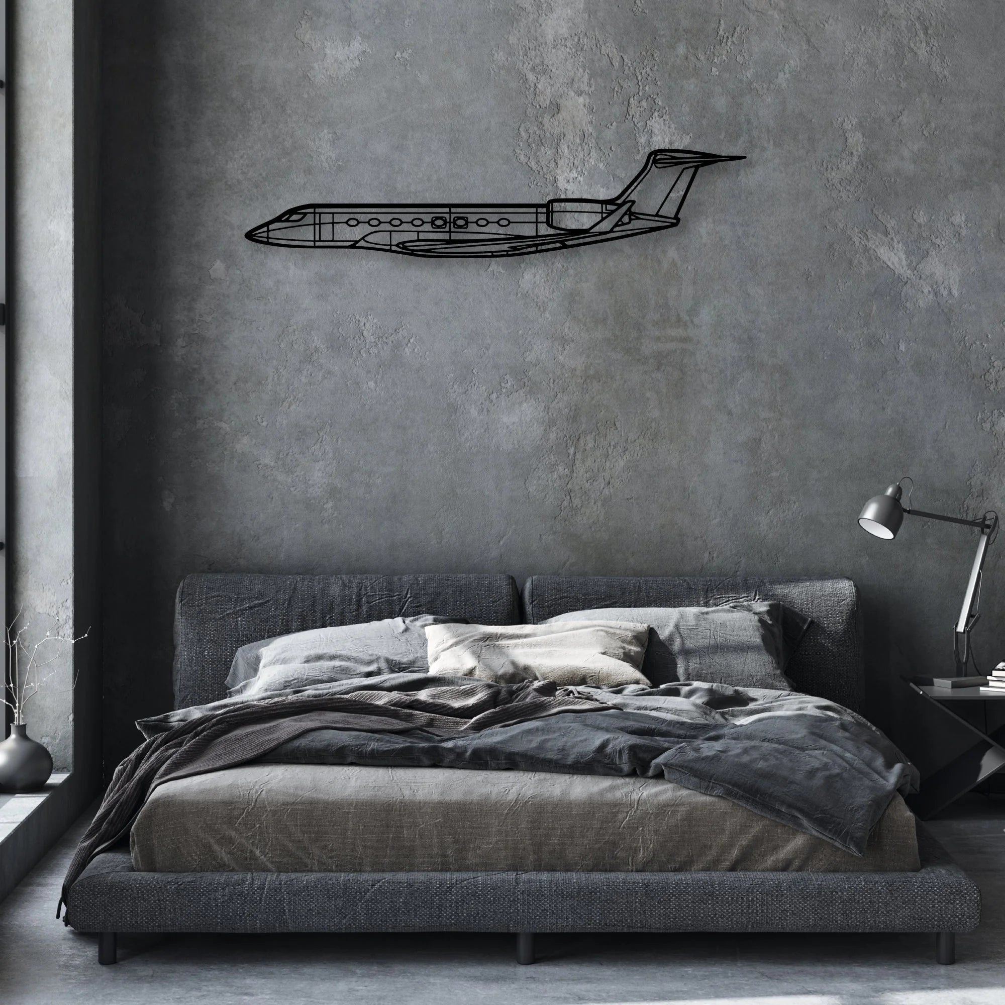 787 2 Classic Aircraft Silhouette Metal Wall Art - Aviation Hangar Decor