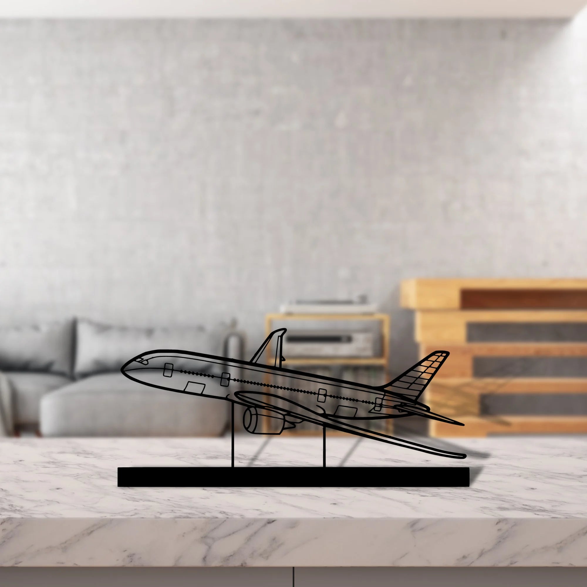 787 Silhouette Metal Art Stand - Aero Silhouette