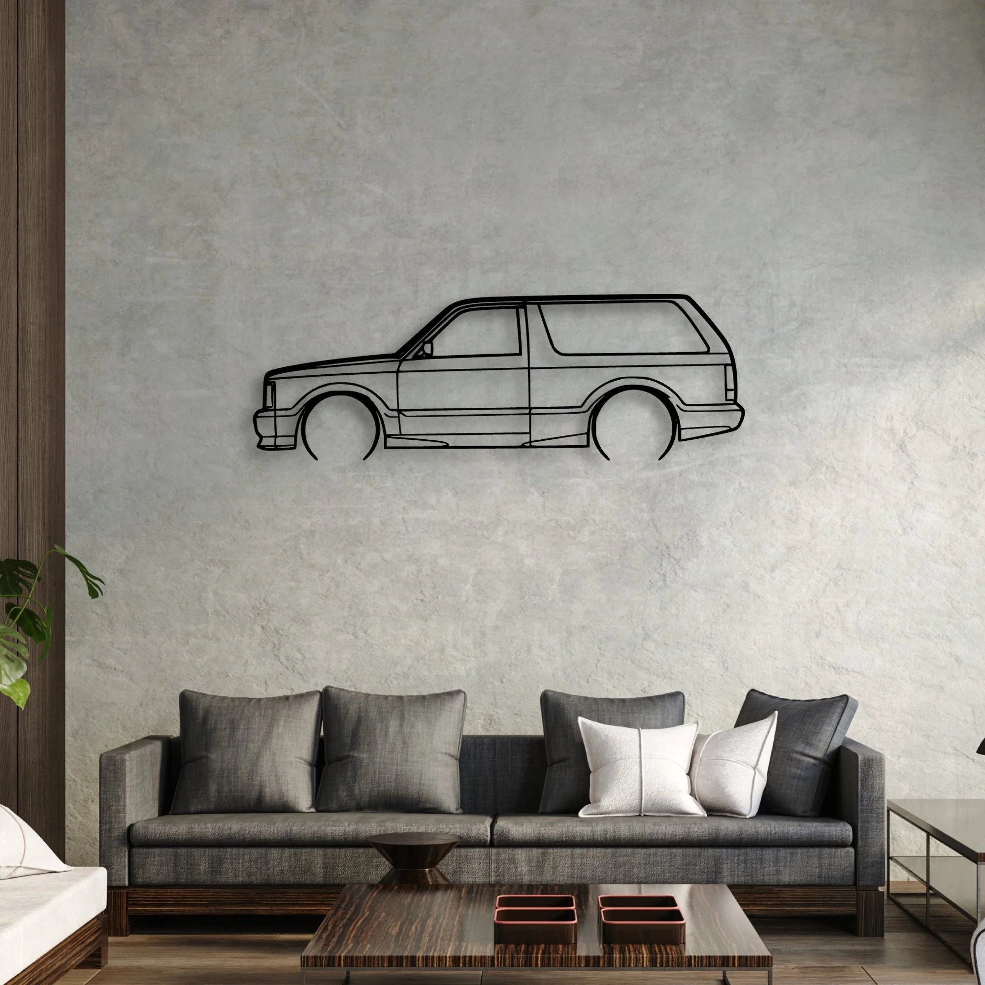 93 Typ 2 Classic Silhouette Metal Wall Art - Automotive Garage Decor