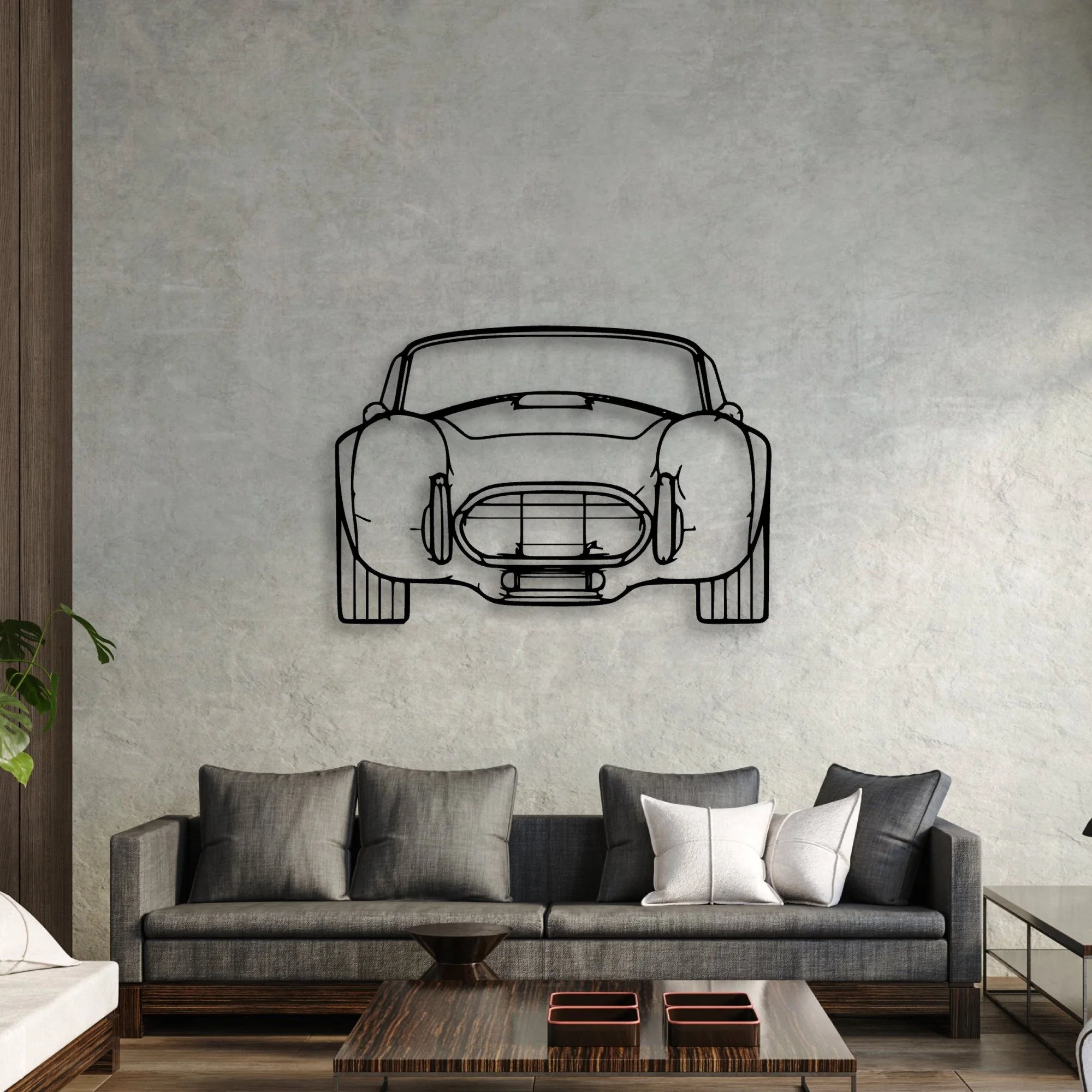 Cobra 1985 2 Classic Silhouette Metal Wall Art - Automotive Garage Decor
