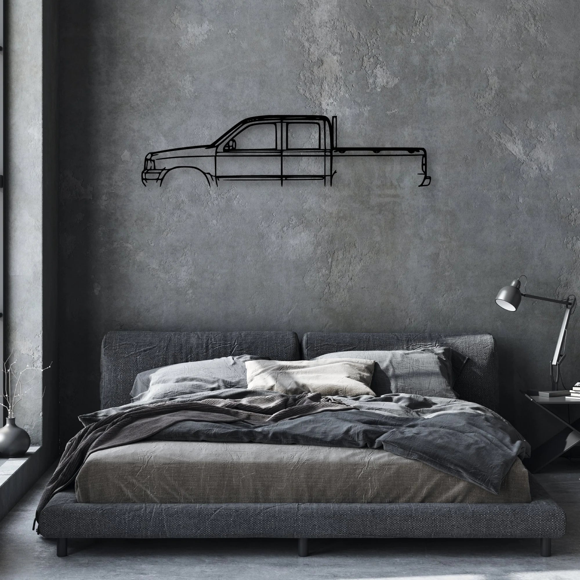 Courier 2003 Classic Silhouette Metal Wall Art - Automotive Garage Decor