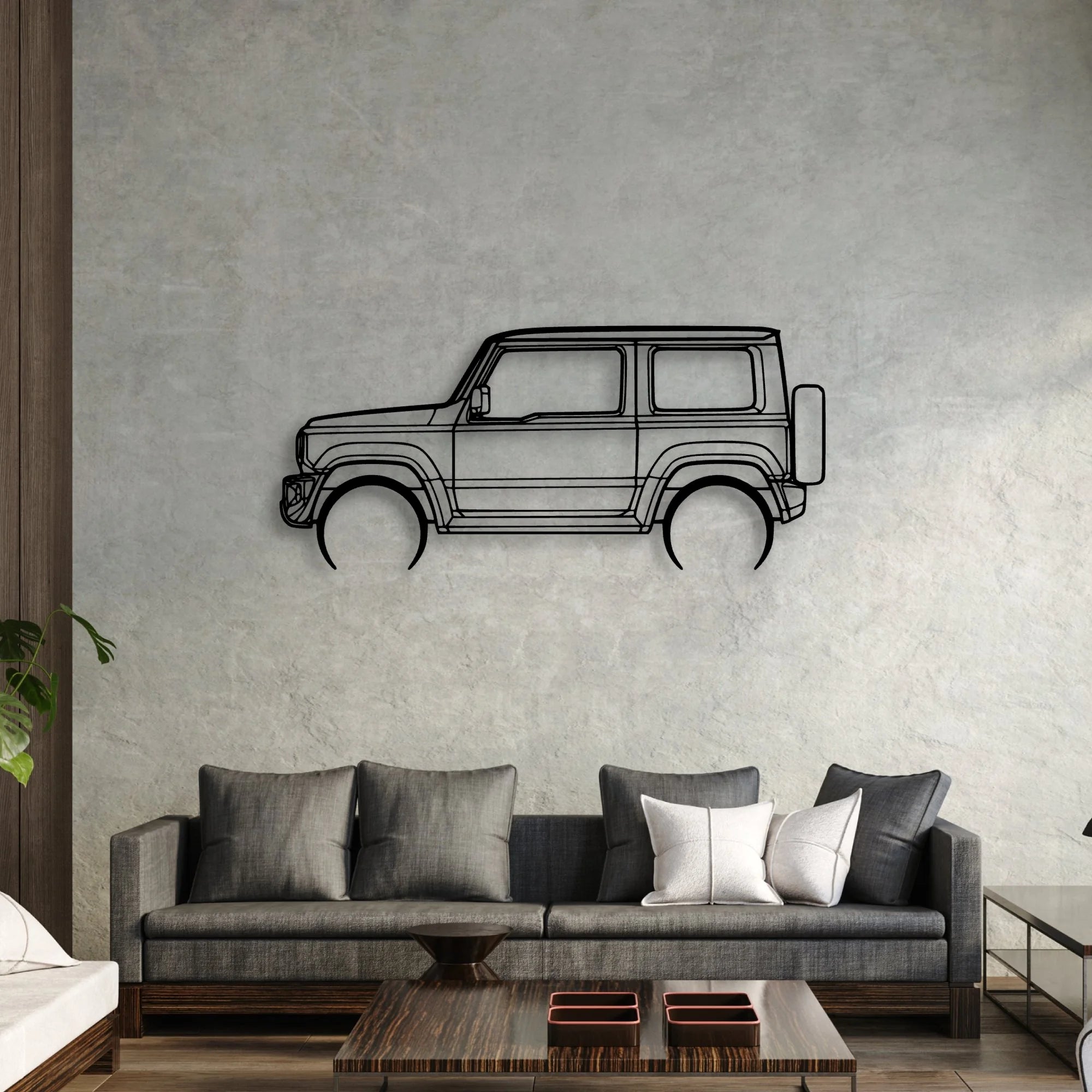 Jimny 2020 Classic Silhouette Metal Wall Art - Automotive Garage Decor