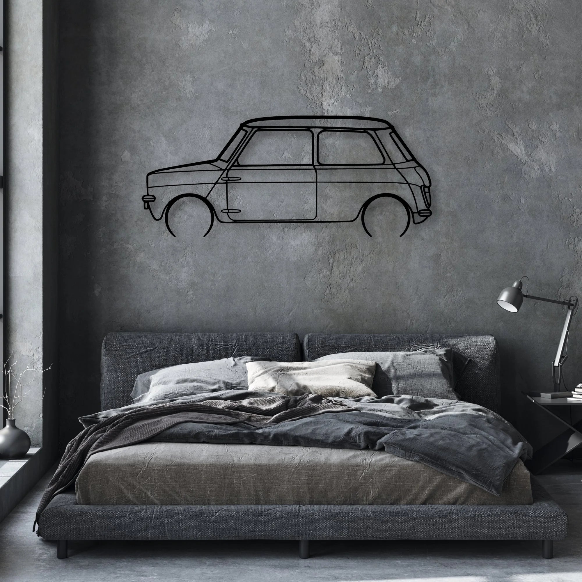 Leyland Classic Silhouette Metal Wall Art - Automotive Garage Decor