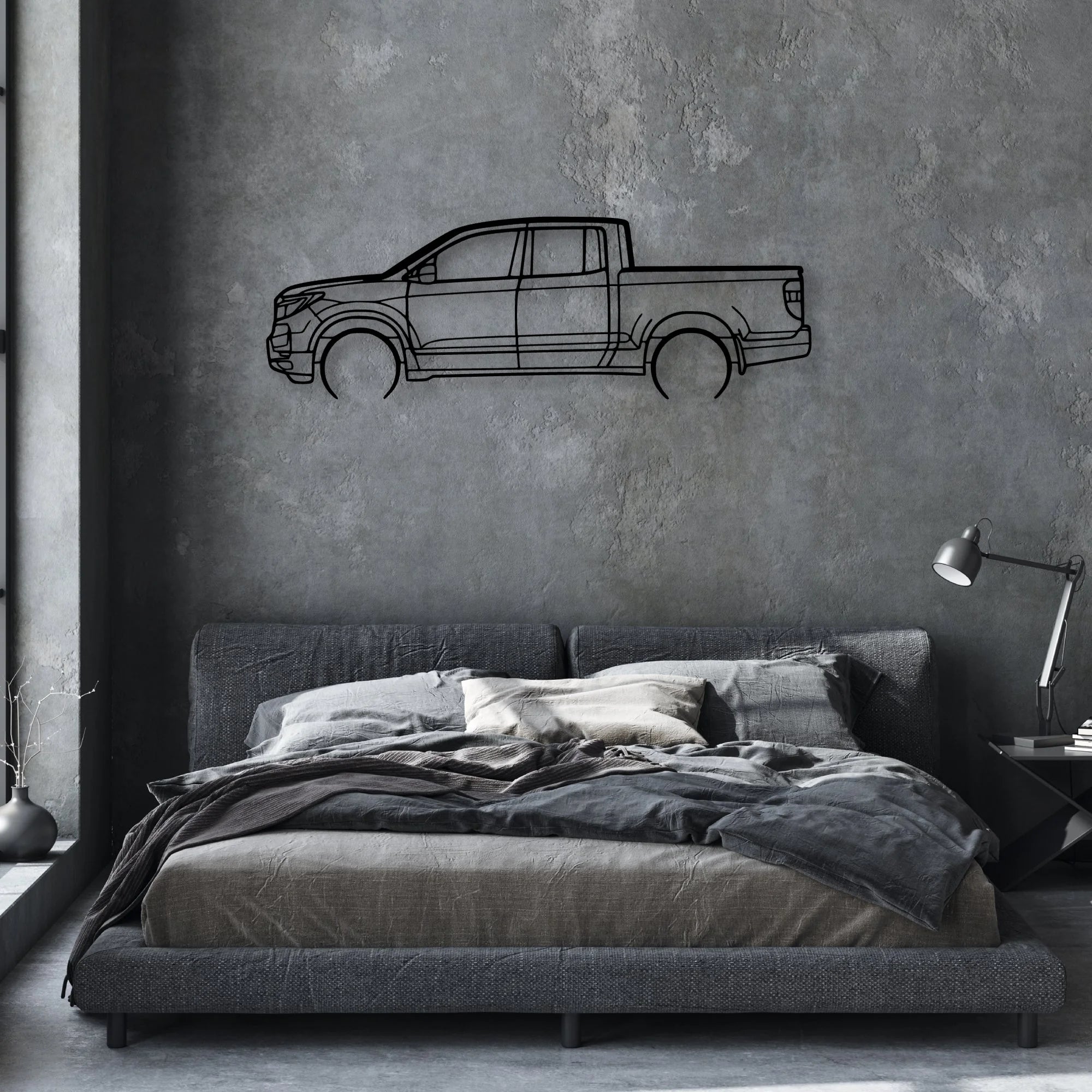 Ridgeline 2022 Classic Silhouette Metal Wall Art - Automotive Garage Decor
