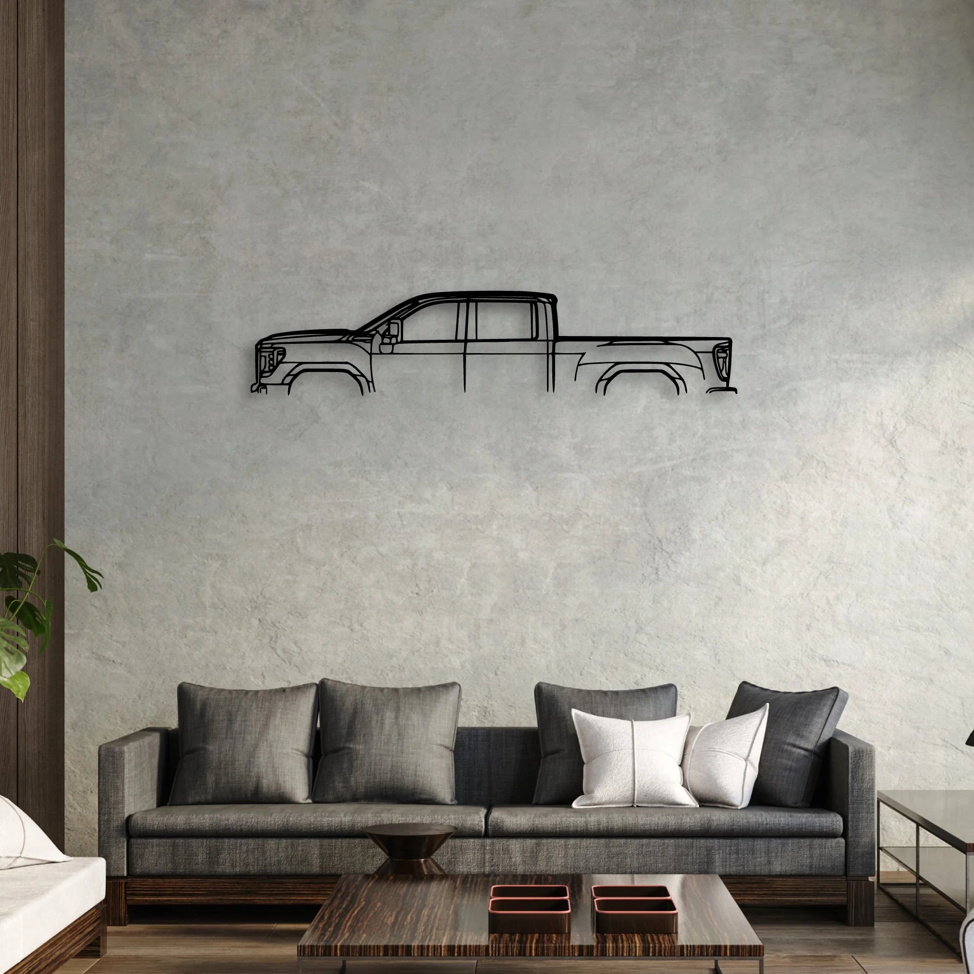 Sierra 2500 GT4 Classic Silhouette Metal Wall Art - Automotive Garage Decor