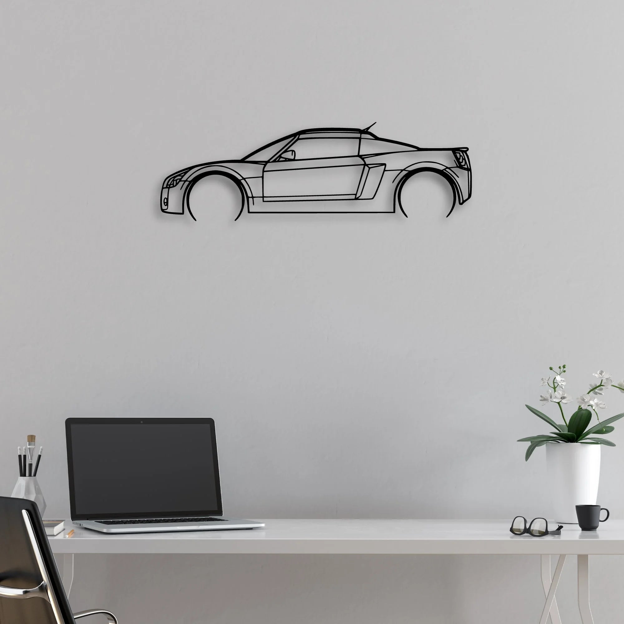Speedster 2.2 2004 Classic Silhouette Metal Wall Art - Automotive Garage Decor