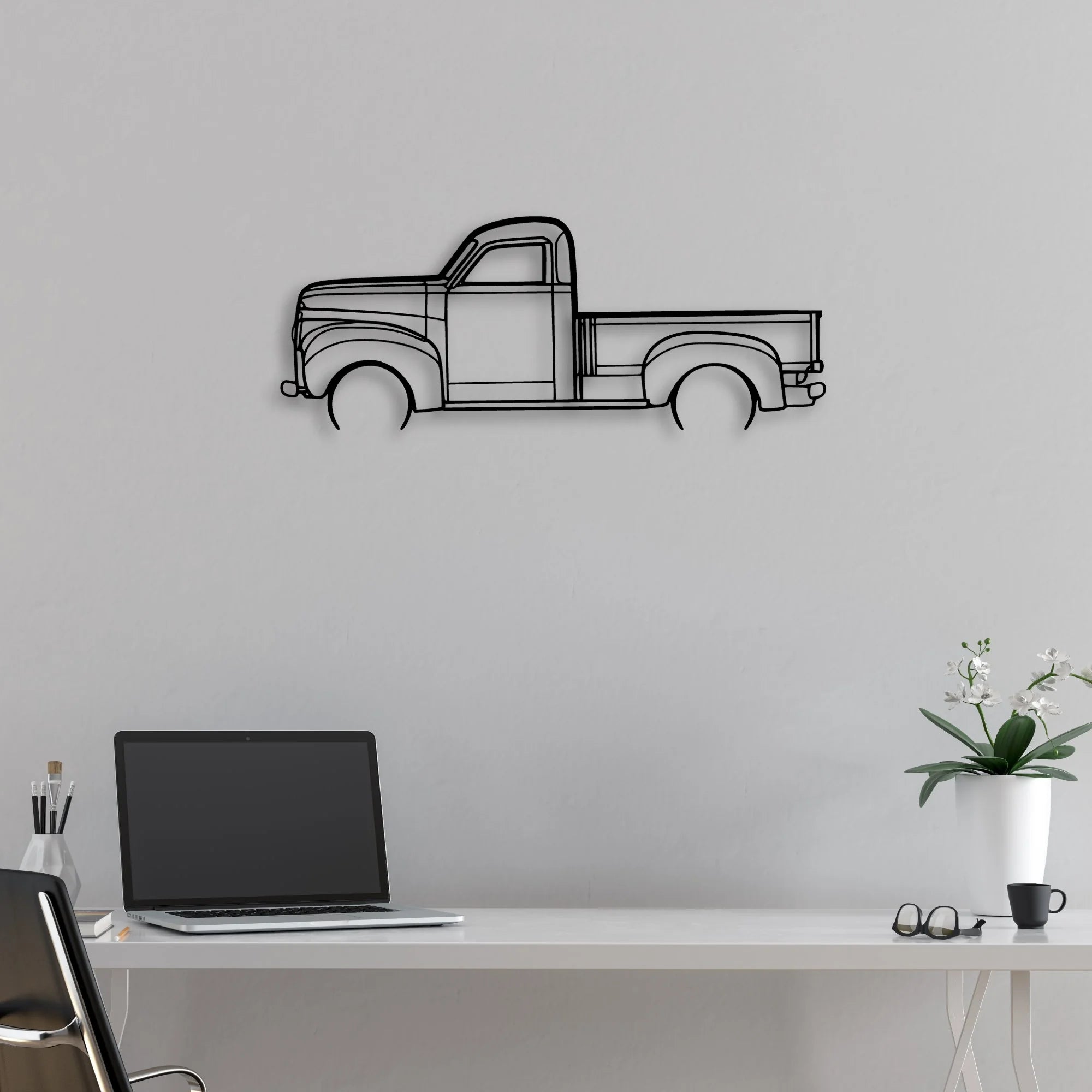 Studebaker M5 Classic Silhouette Metal Wall Art - Automotive Garage Decor
