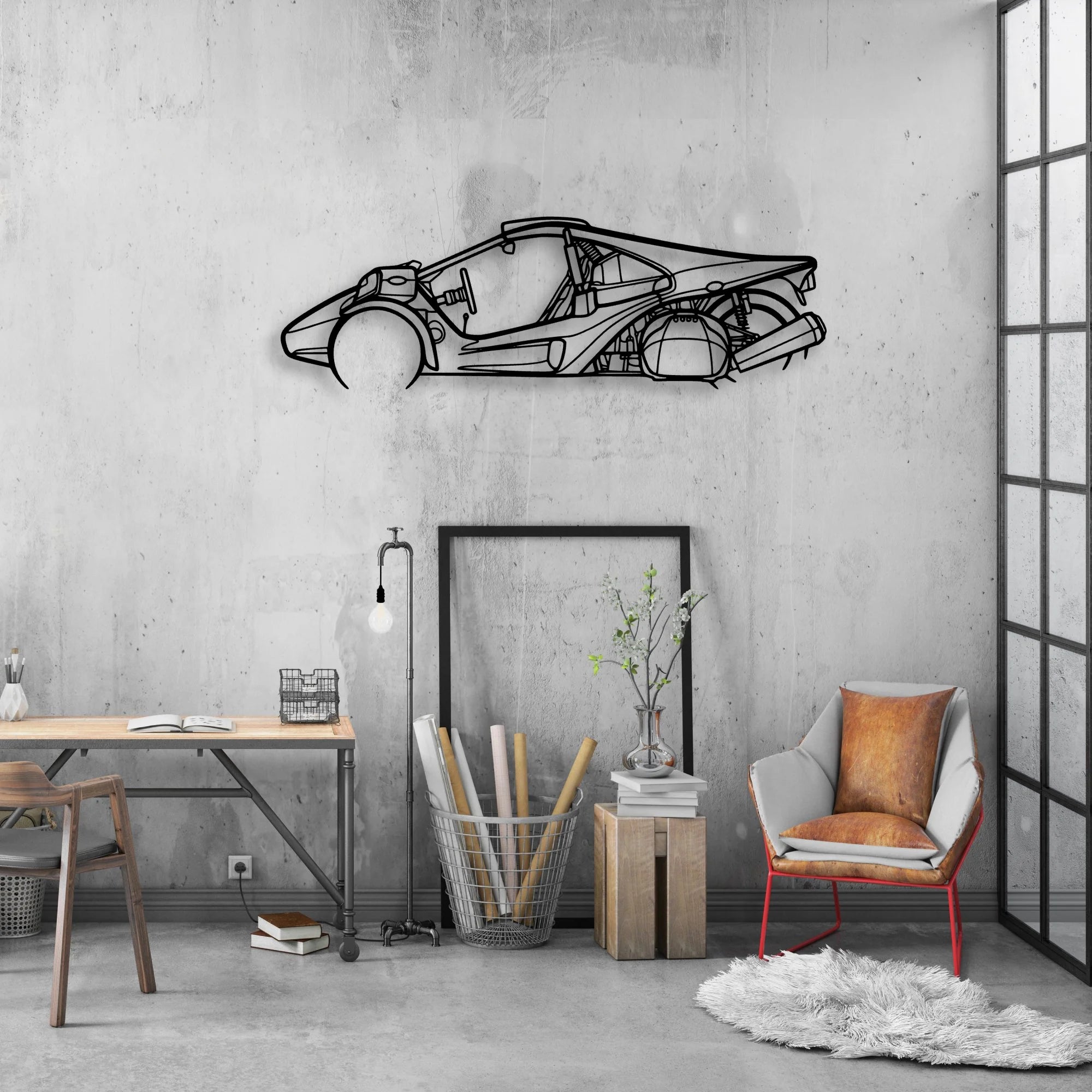 Trex 2022 Classic Silhouette Metal Wall Art - Automotive Garage Decor