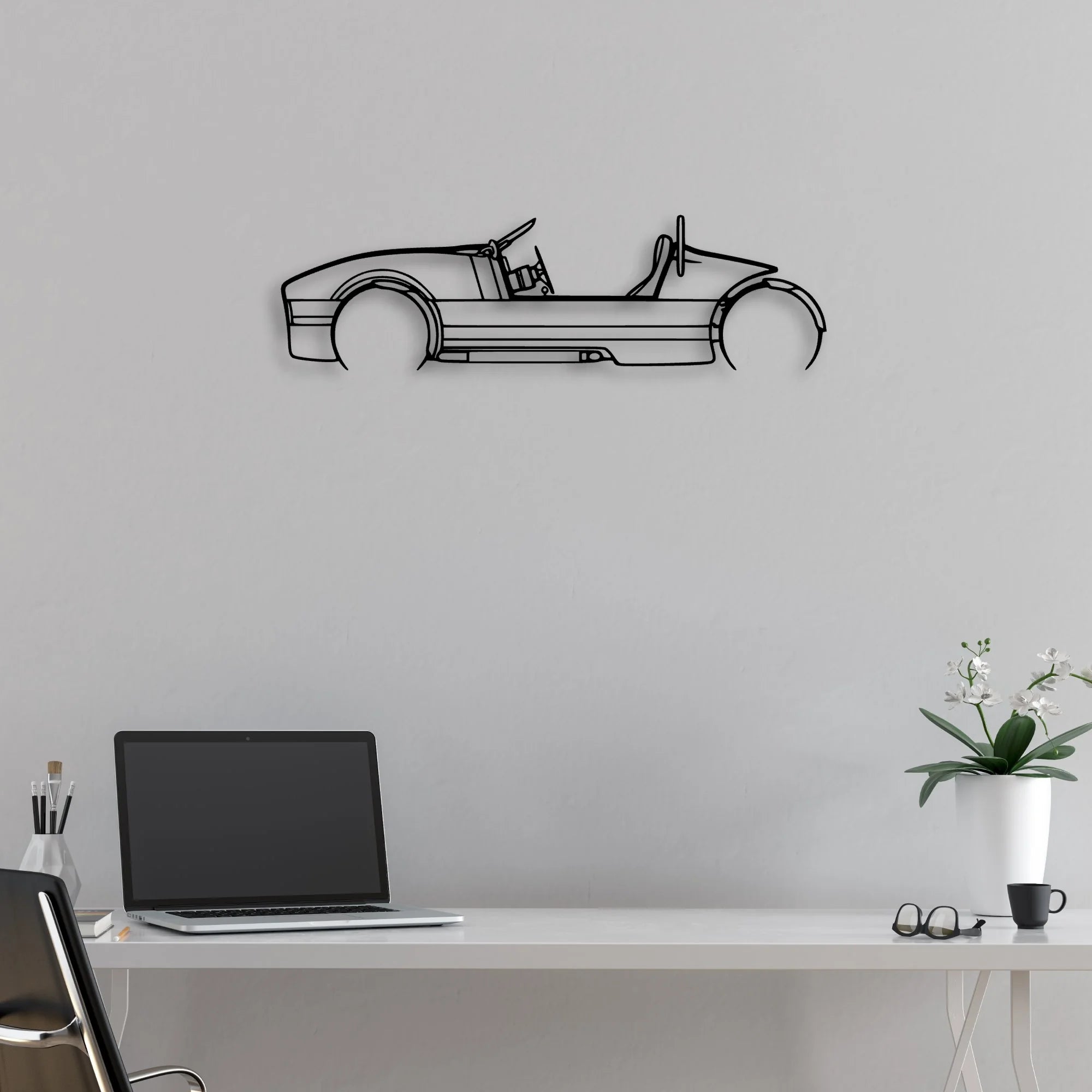 Venice 2022 Classic Silhouette Metal Wall Art - Automotive Garage Decor