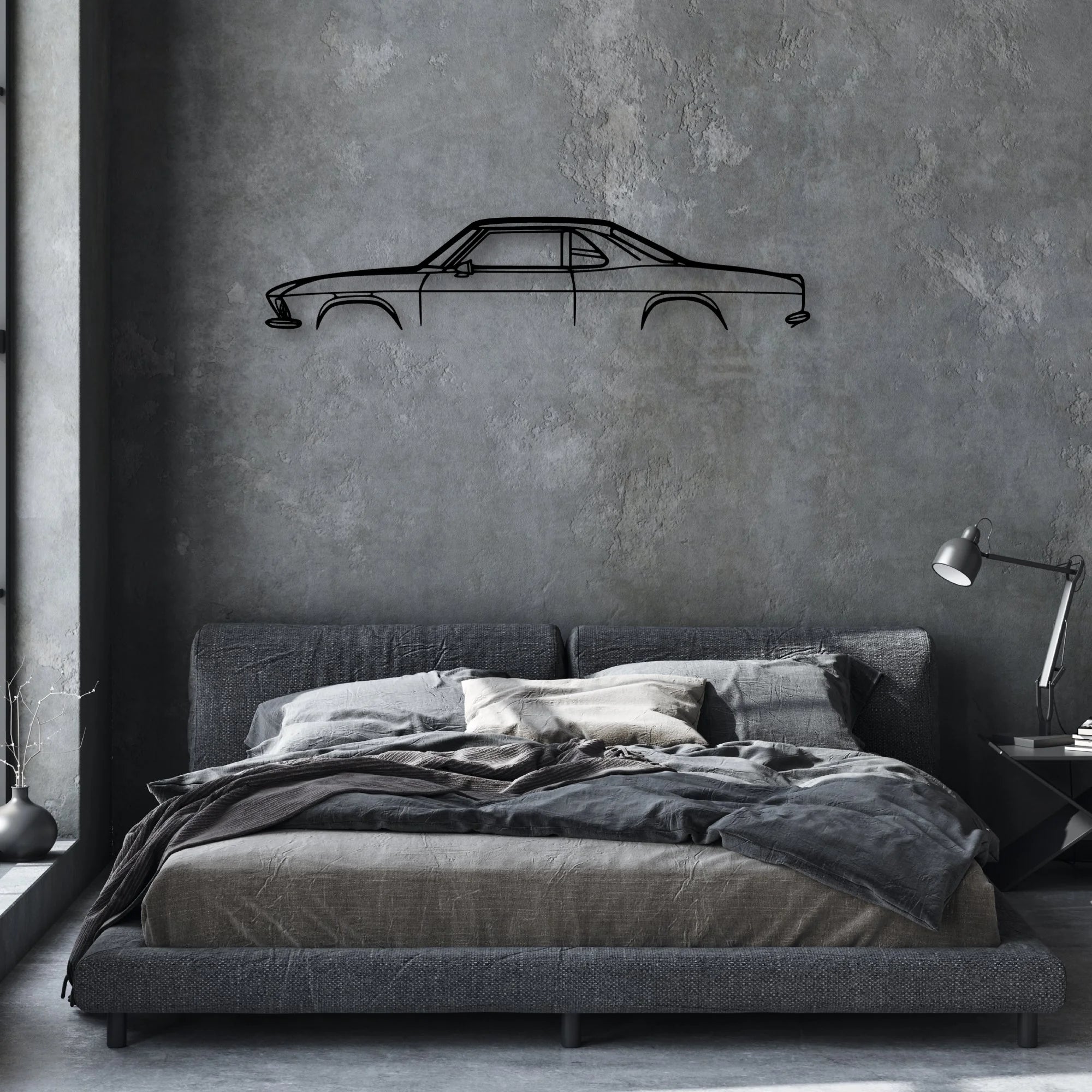 Yenko Stinger 1967 Classic Silhouette Metal Wall Art - Automotive Garage Decor