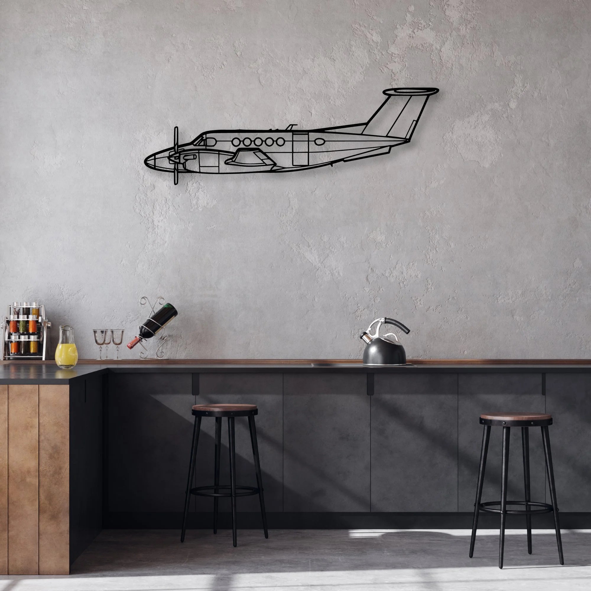 A-6 Intruder 3 Classic Aircraft Silhouette Metal Wall Art - Aviation Hangar Decor