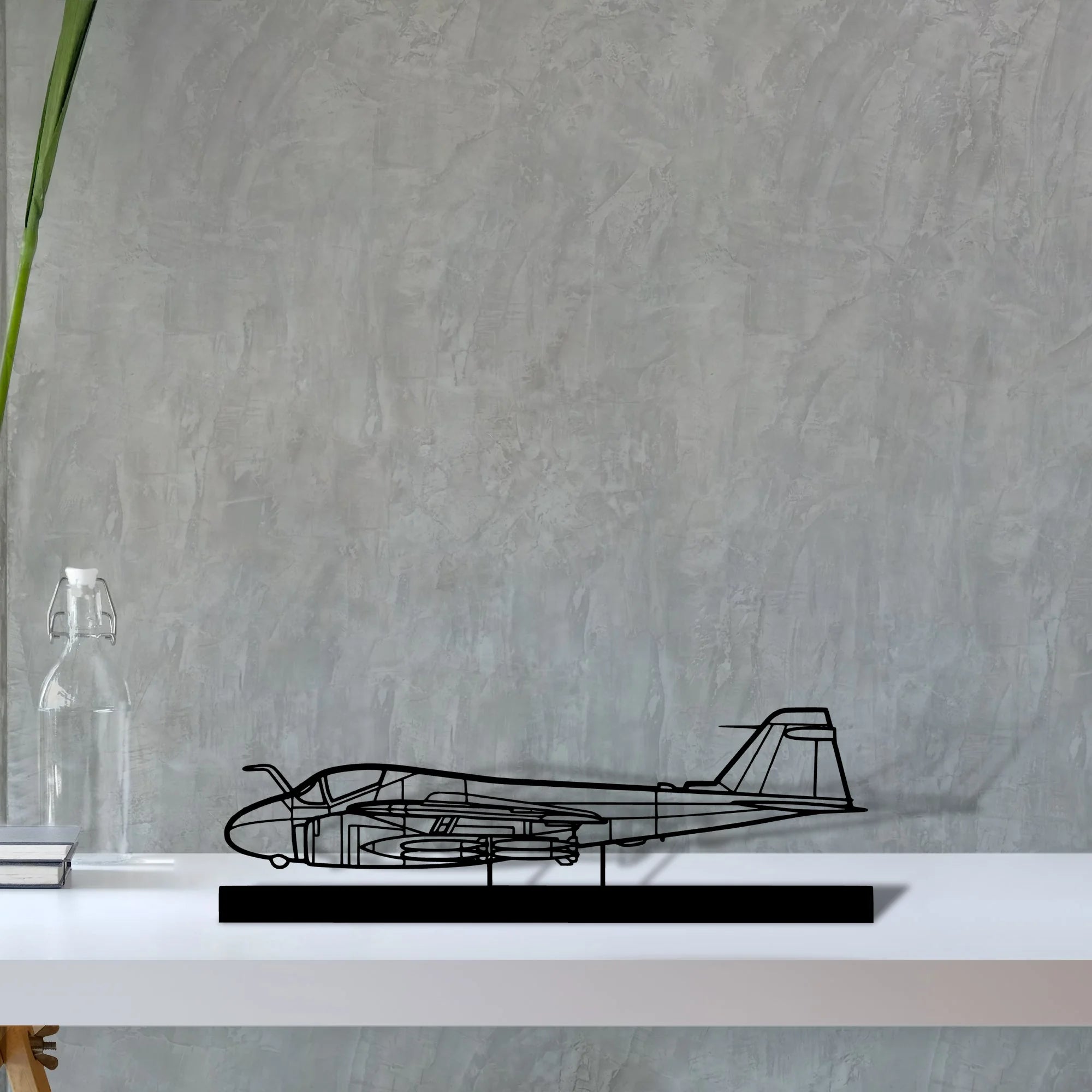 a-6-intruder Silhouette Metal Art Stand - Aero Silhouette