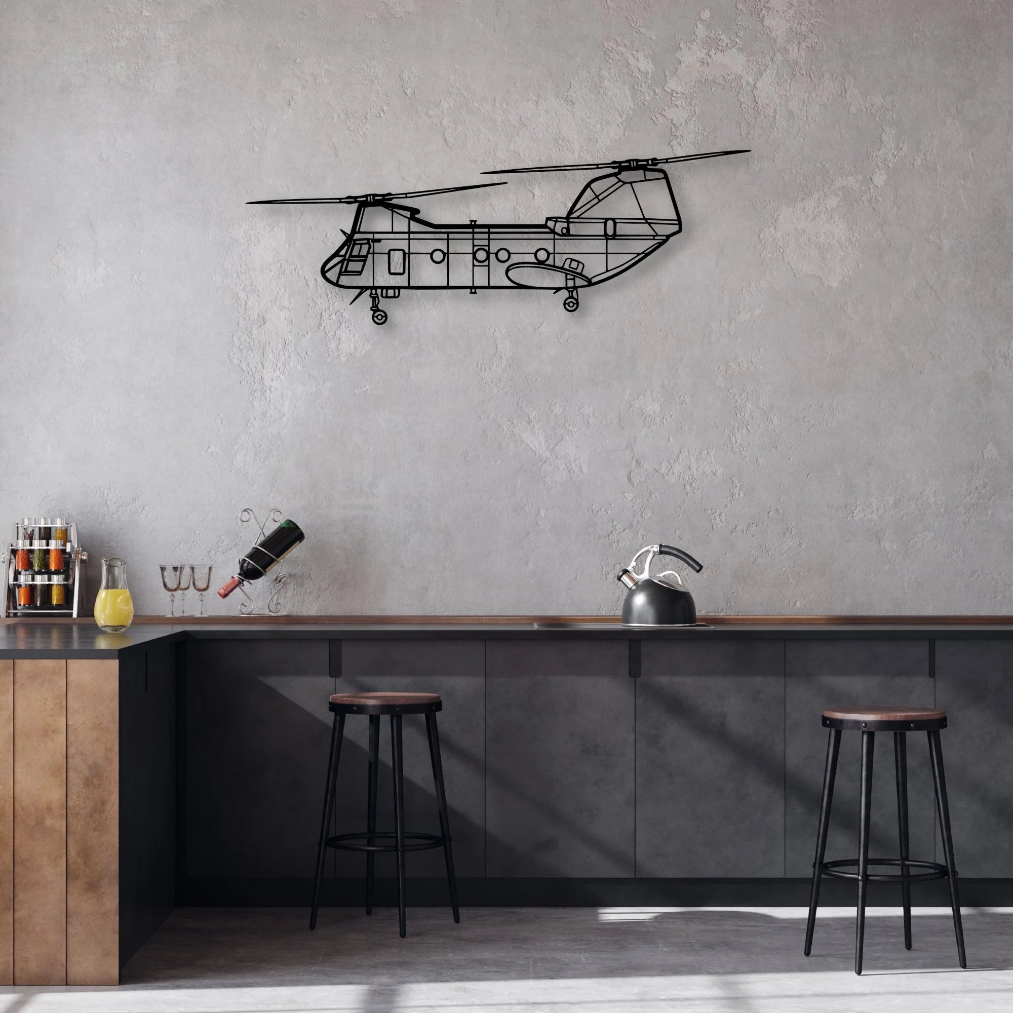 A Star BA-2 Classic Aircraft Silhouette Metal Wall Art - Aviation Hangar Decor