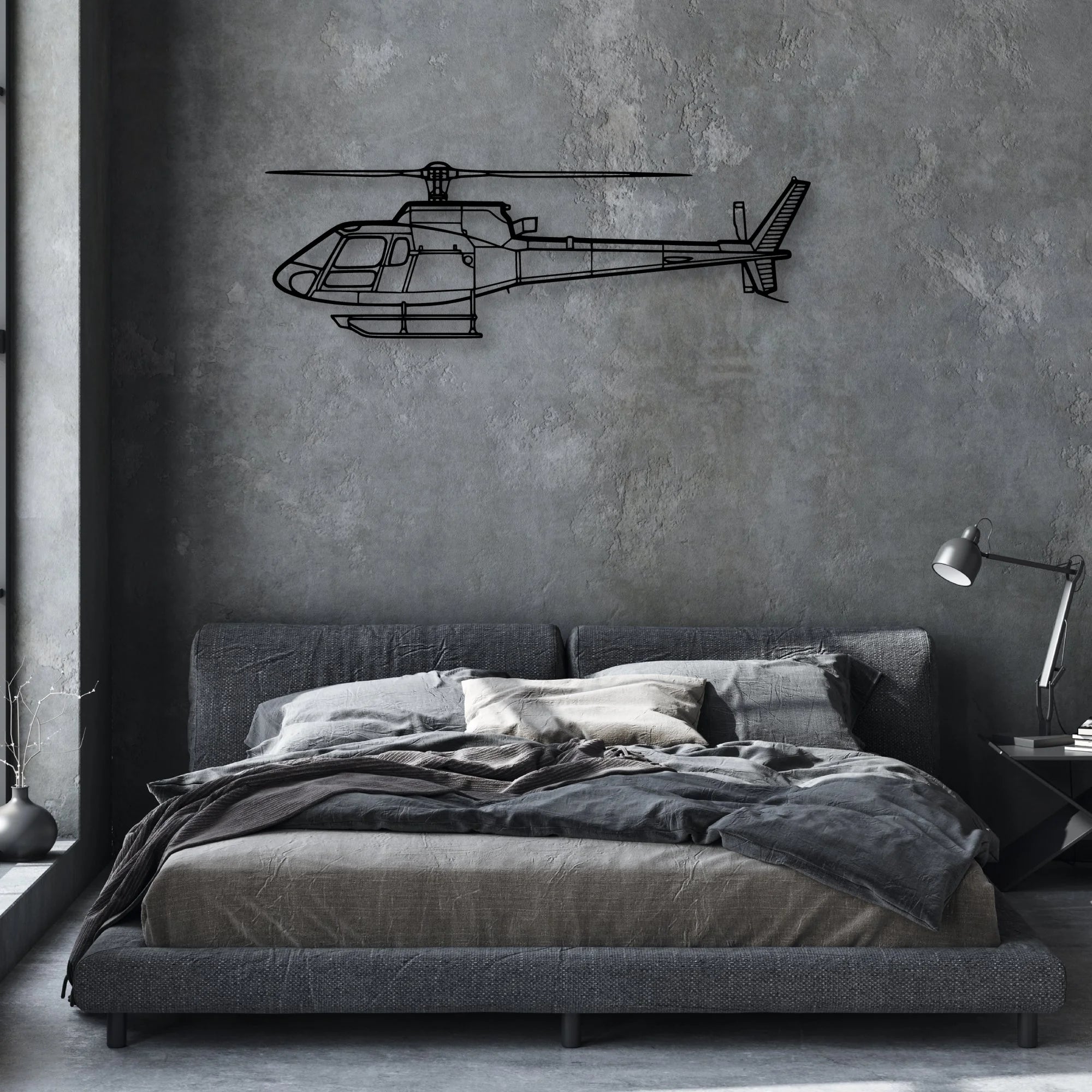A Star BA Classic Aircraft Silhouette Metal Wall Art - Aviation Hangar Decor