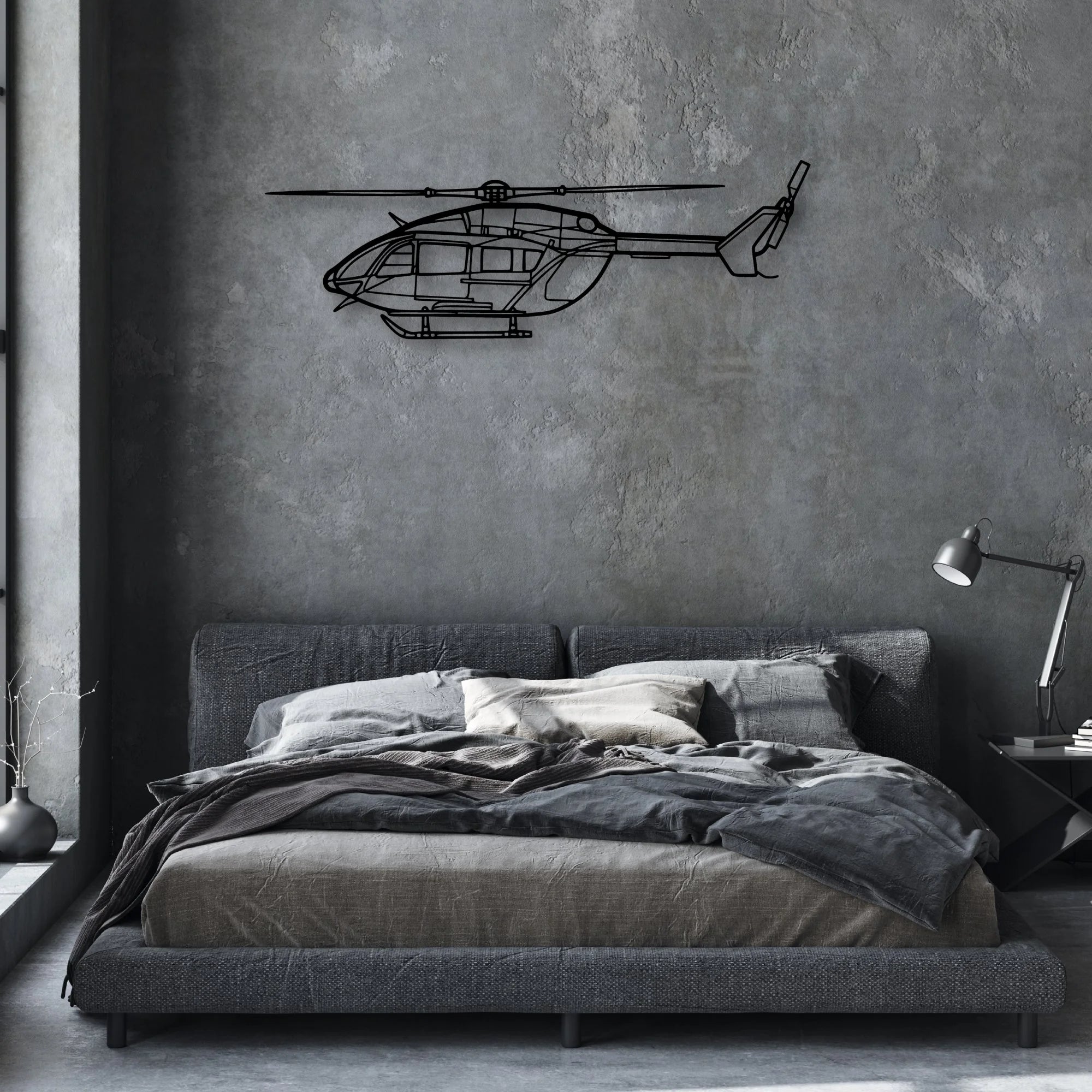 A300 600F Classic Aircraft Silhouette Metal Wall Art - Aviation Hangar Decor