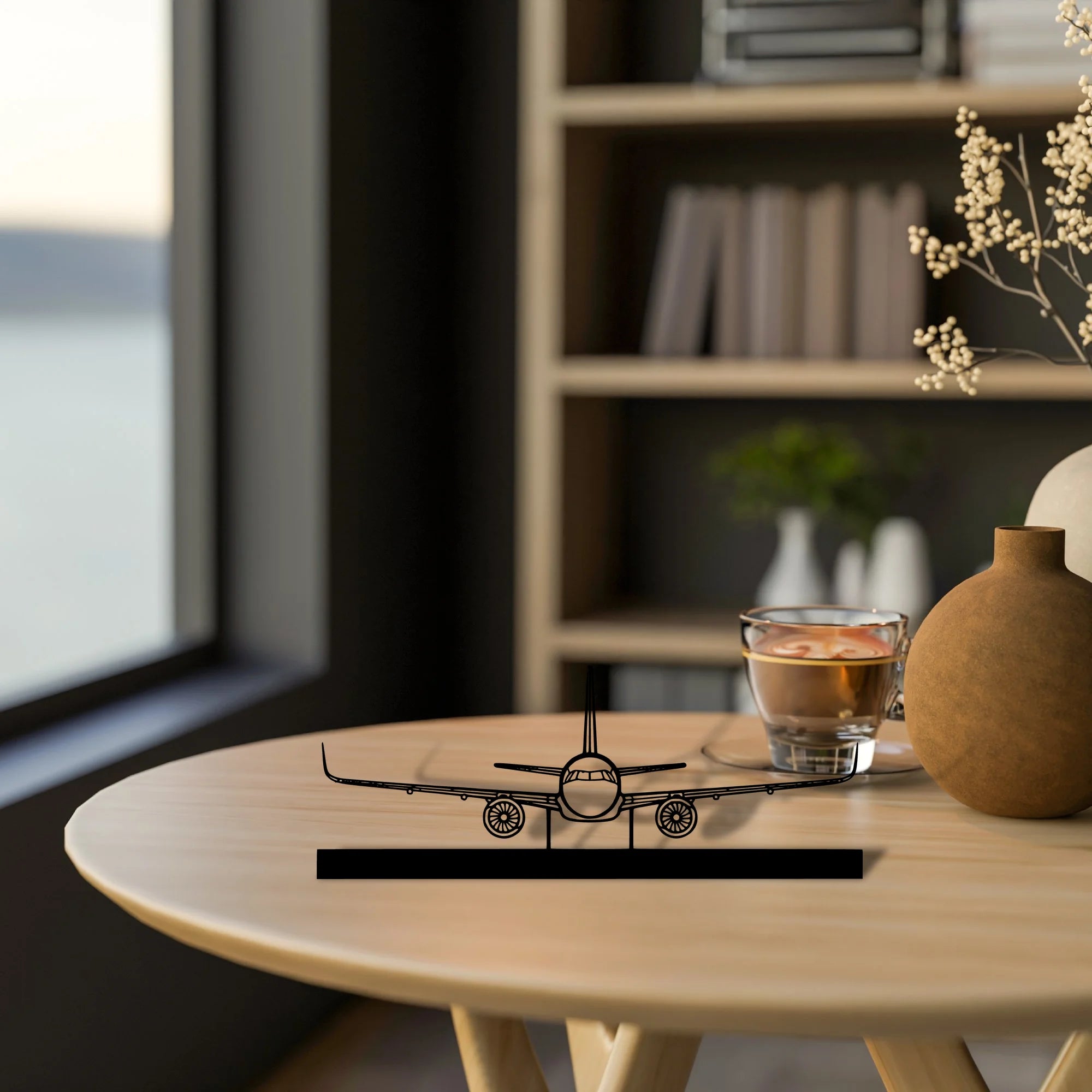 a321-2 Silhouette Metal Art Stand - Aero Silhouette