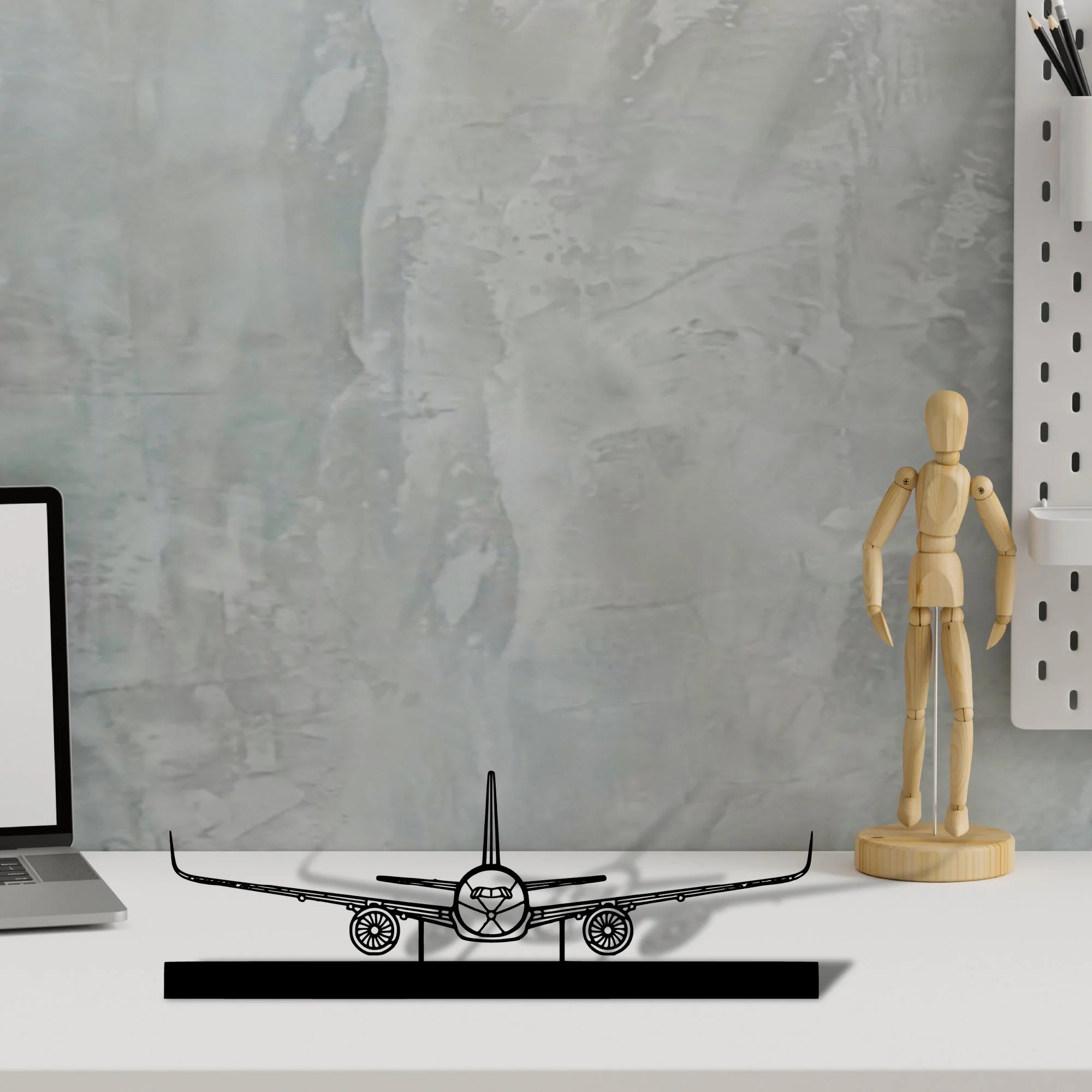 a350 Silhouette Metal Art Stand - Aero Silhouette