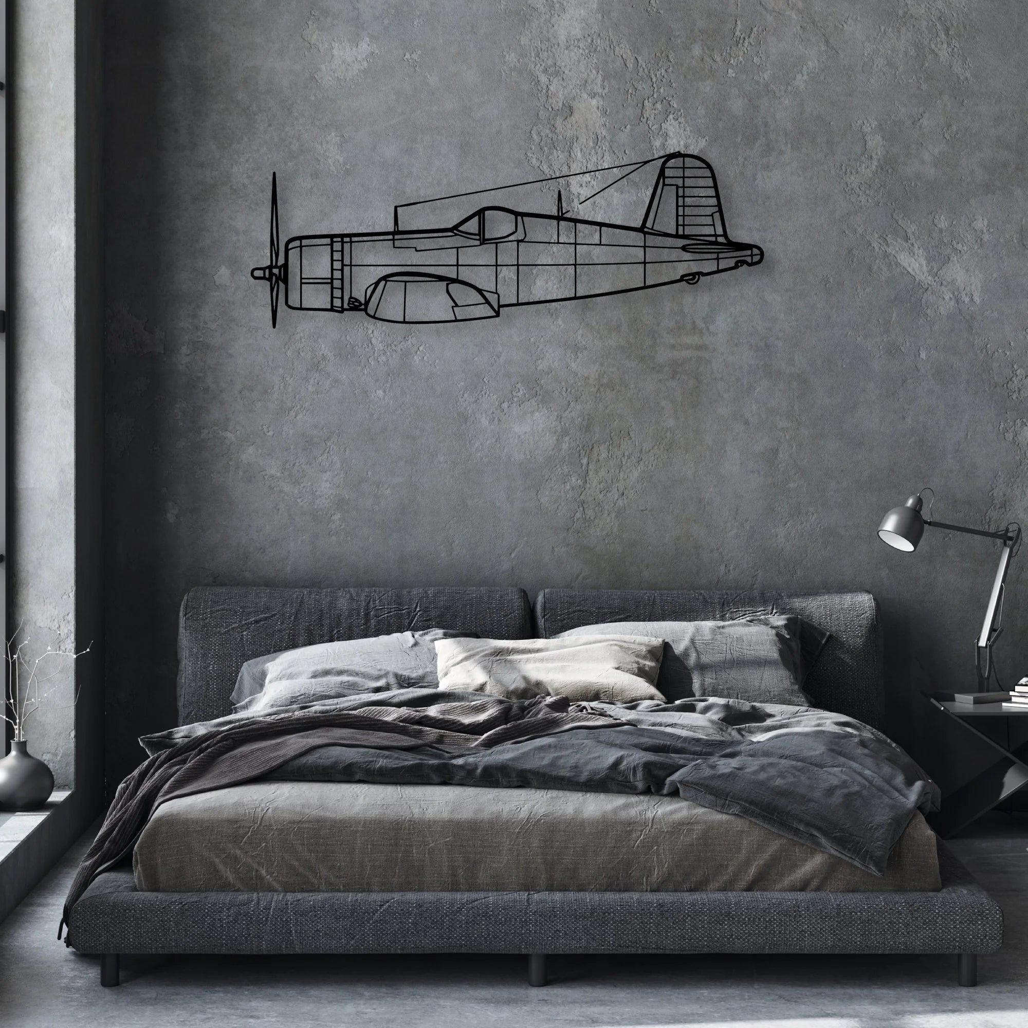 A6M2 Zero Classic Aircraft Silhouette Metal Wall Art - Aviation Hangar Decor