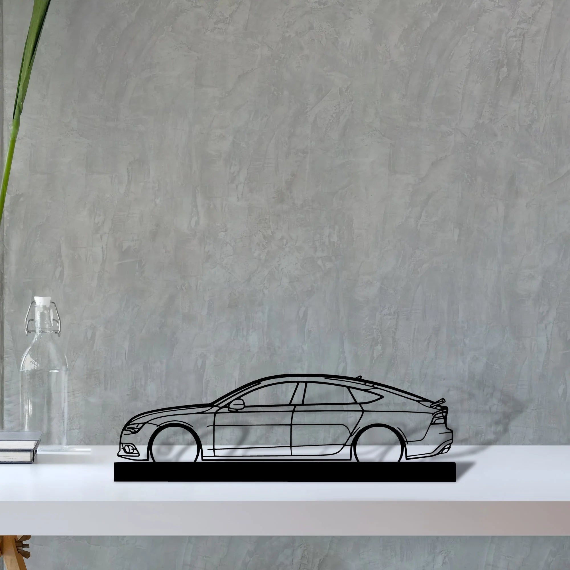 a7-sportback-mk1 Silhouette Metal Art Stand - Aero Silhouette