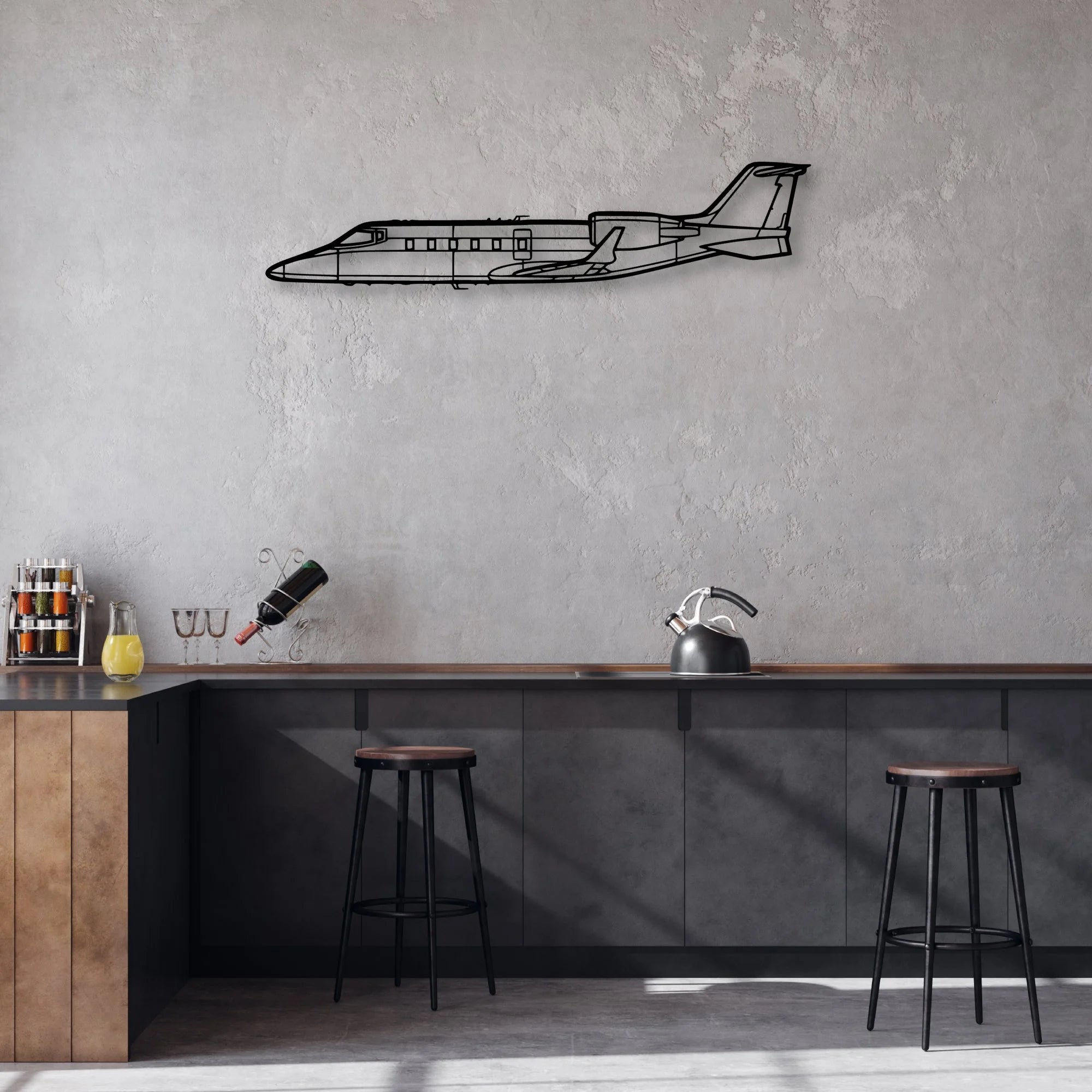 AC-130U 2 Classic Aircraft Silhouette Metal Wall Art - Aviation Hangar Decor