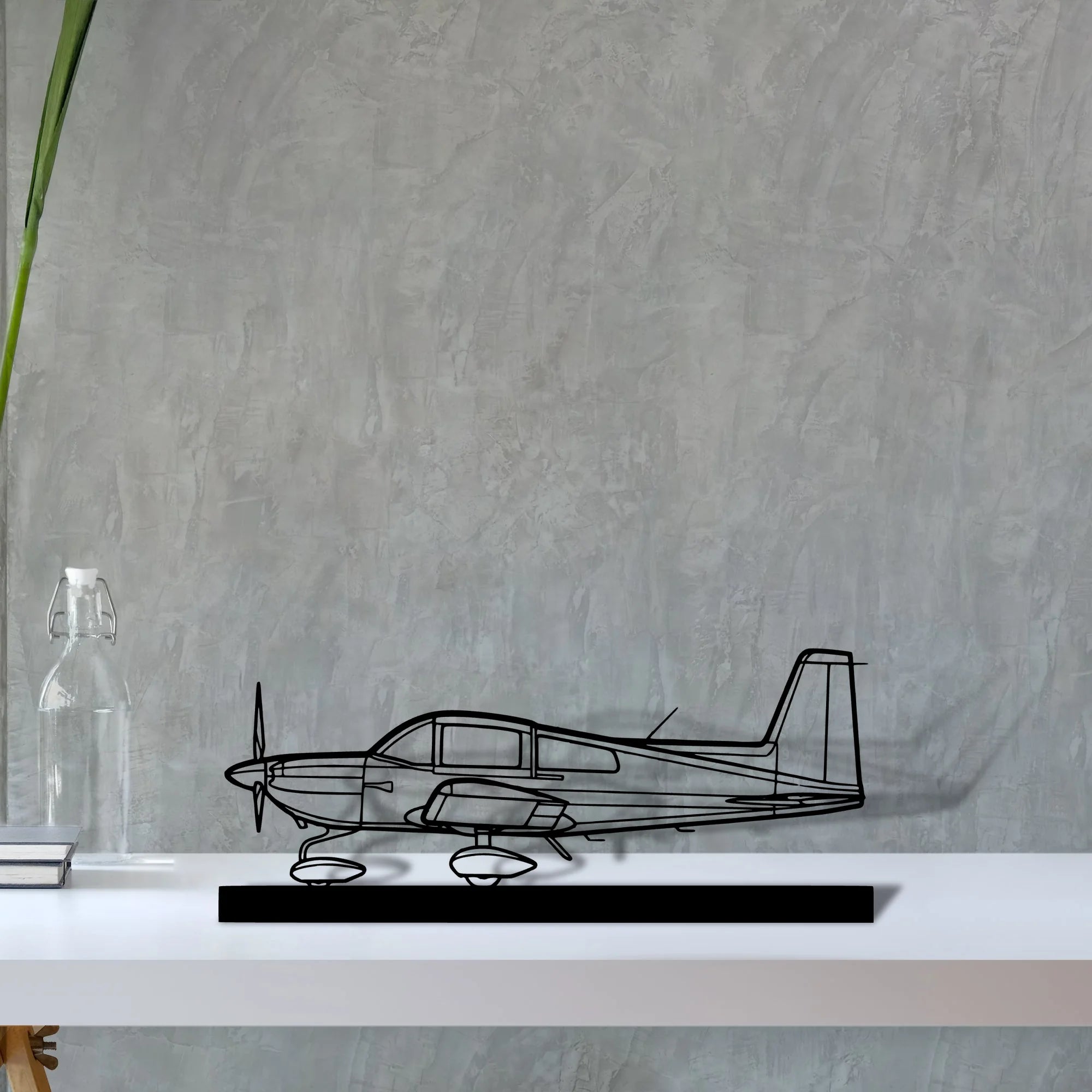 ag-5b-tiger Silhouette Metal Art Stand - Aero Silhouette