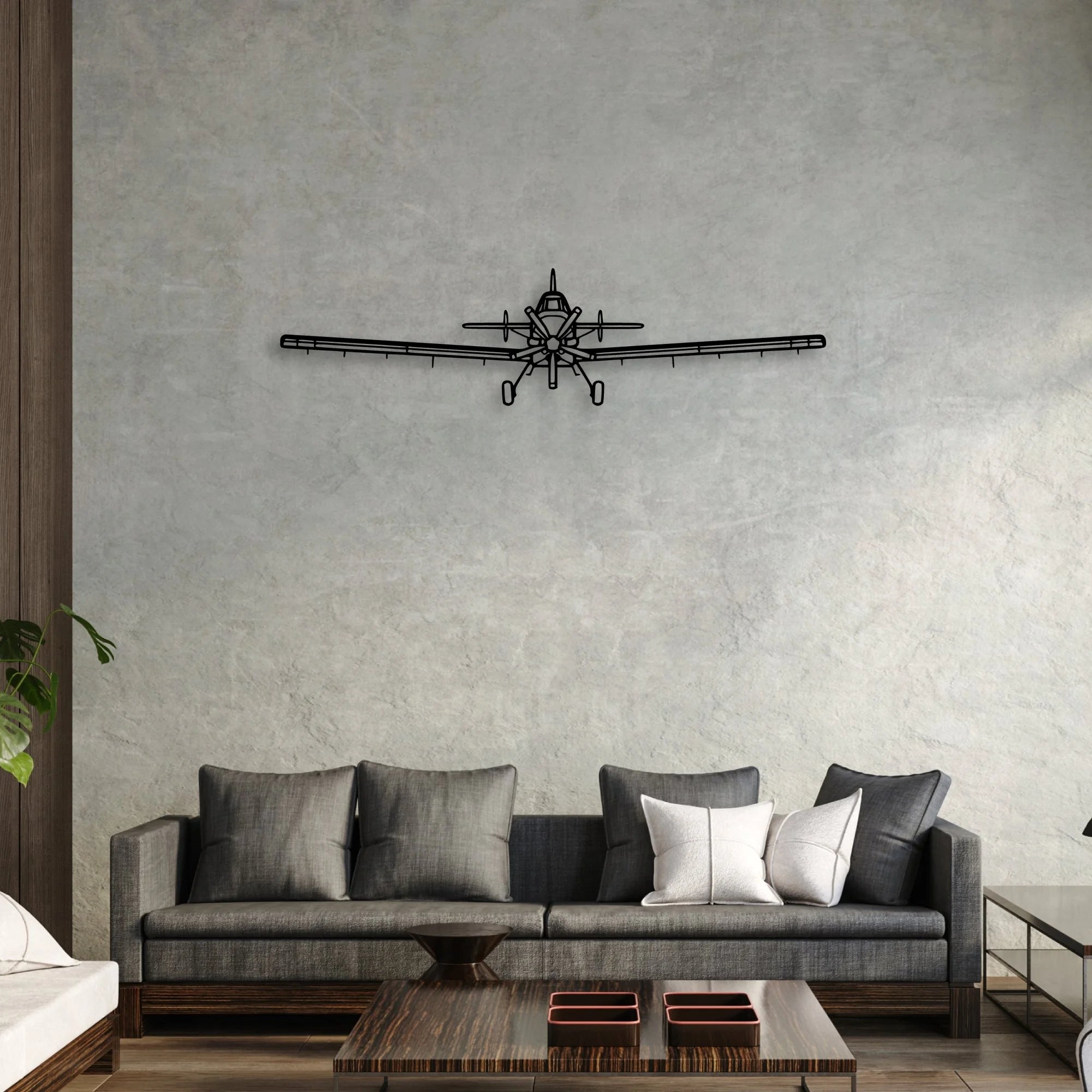 AT-802 Classic Aircraft Silhouette Metal Wall Art - Aviation Hangar Decor