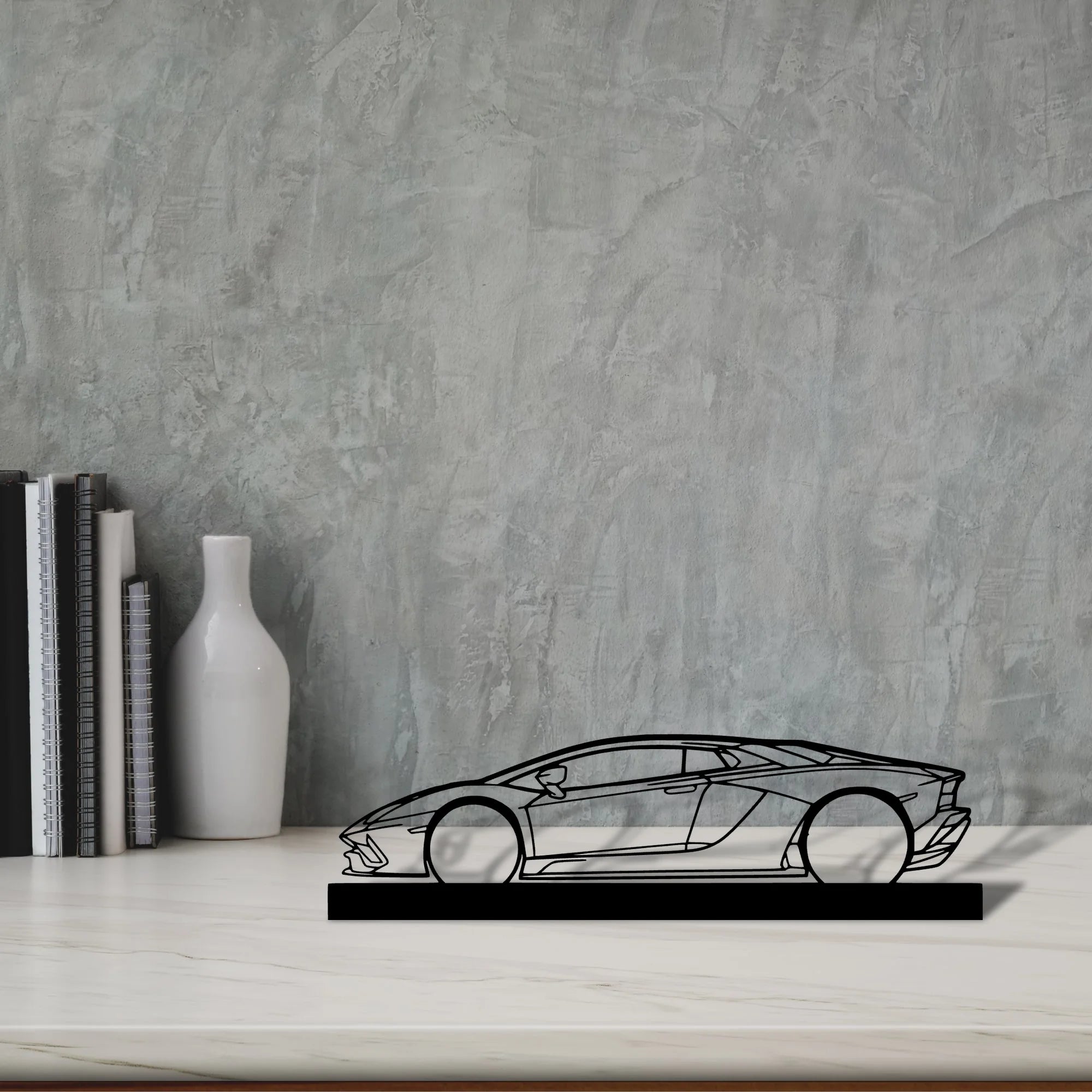 aventador-s-2019 Silhouette Metal Art Stand - Aero Silhouette